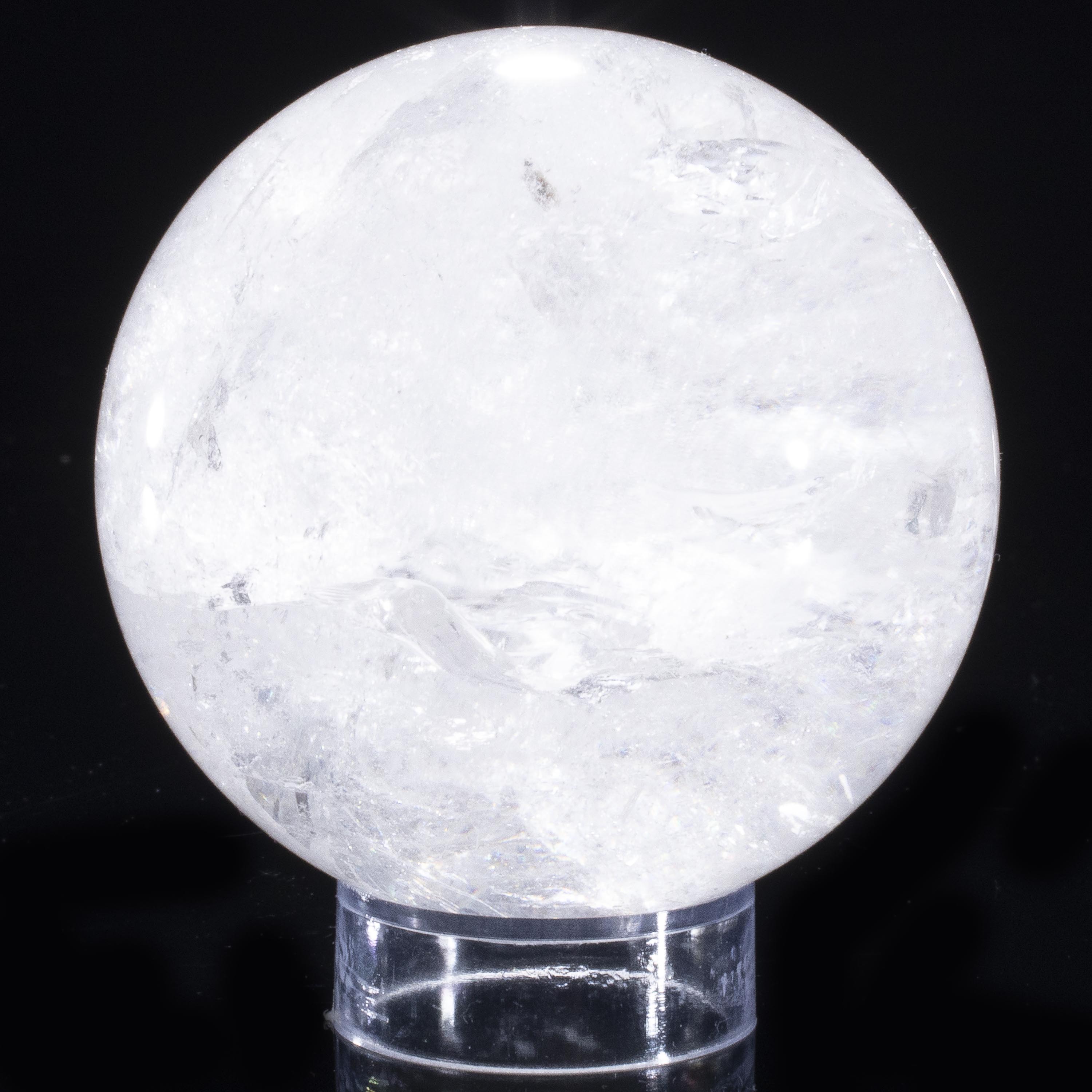 Kalifano Quartz Quartz Sphere Carving 3" / 450 grams SPQ700