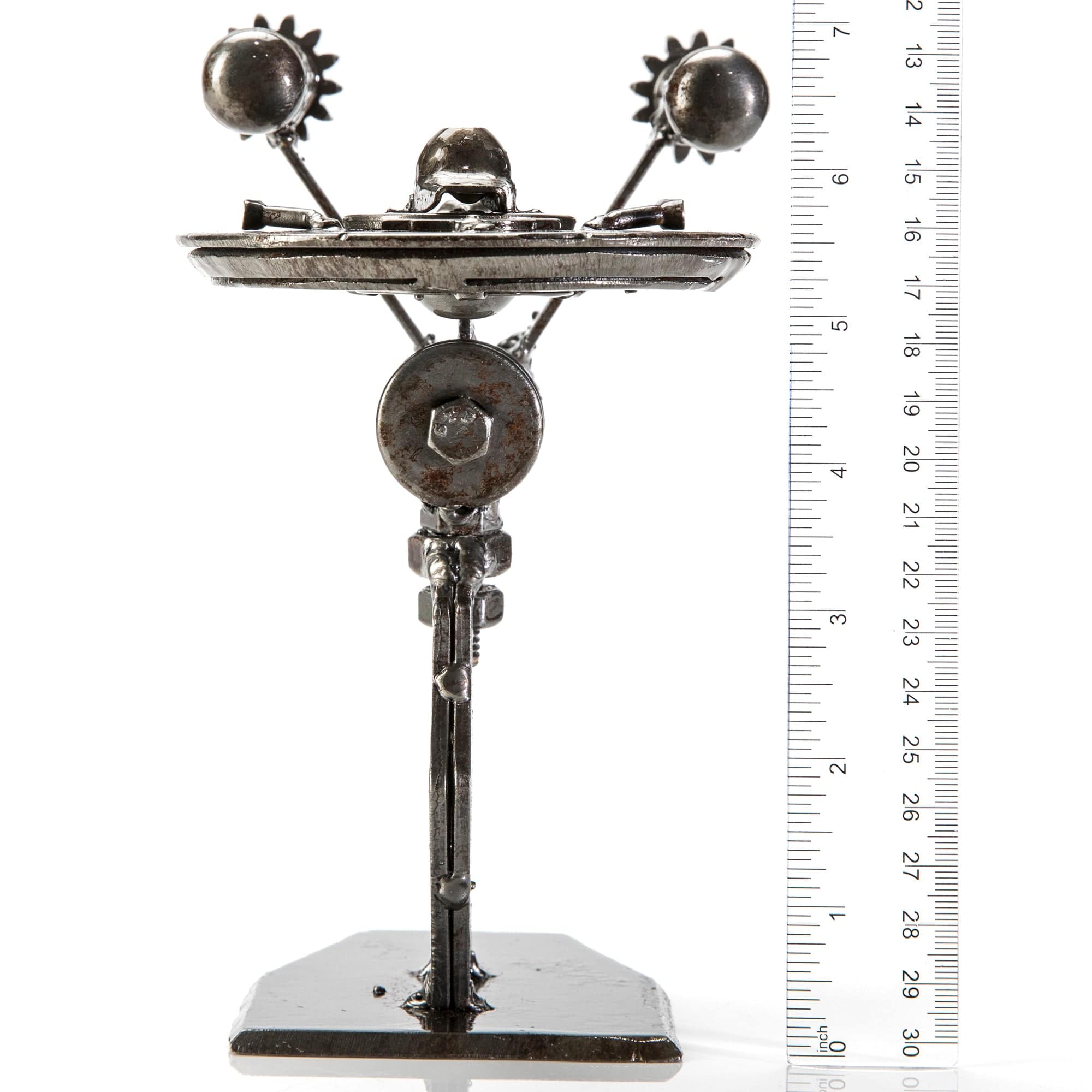 Kalifano Recycled Metal Art Enterprise Star Trek Inspired Recycled Metal Sculpture RMS-500EST-N