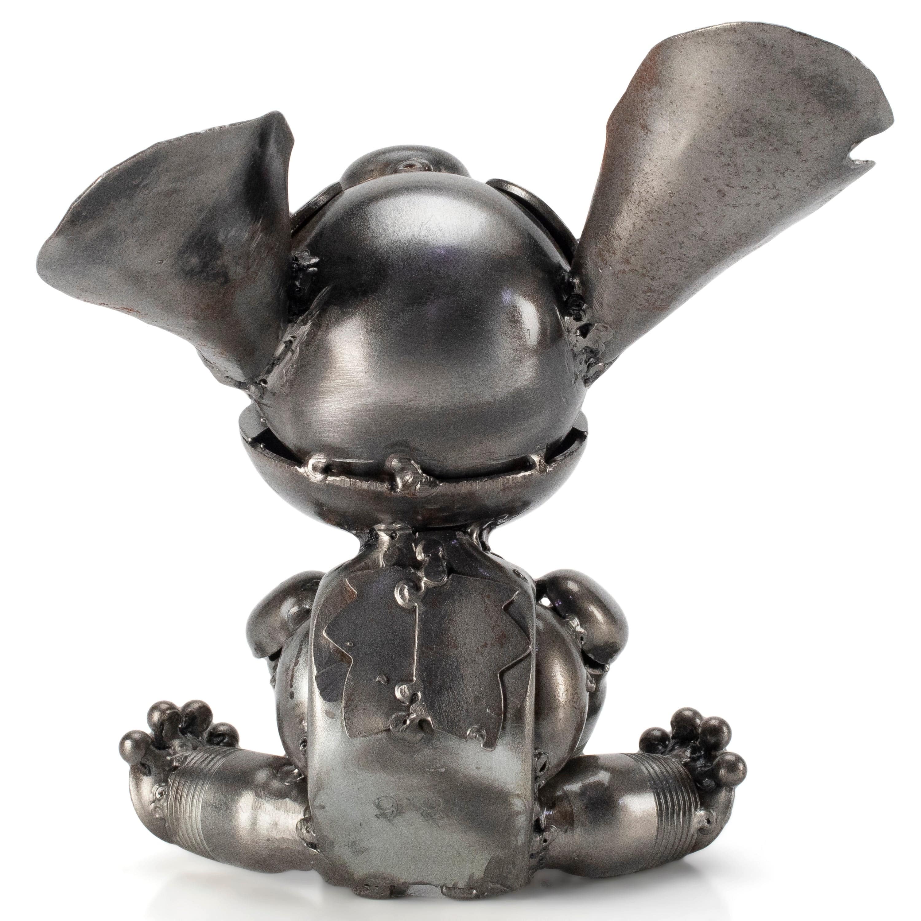 Kalifano Recycled Metal Art Stitch Inspired Recycled Metal Sculpture RMS-400ST-N