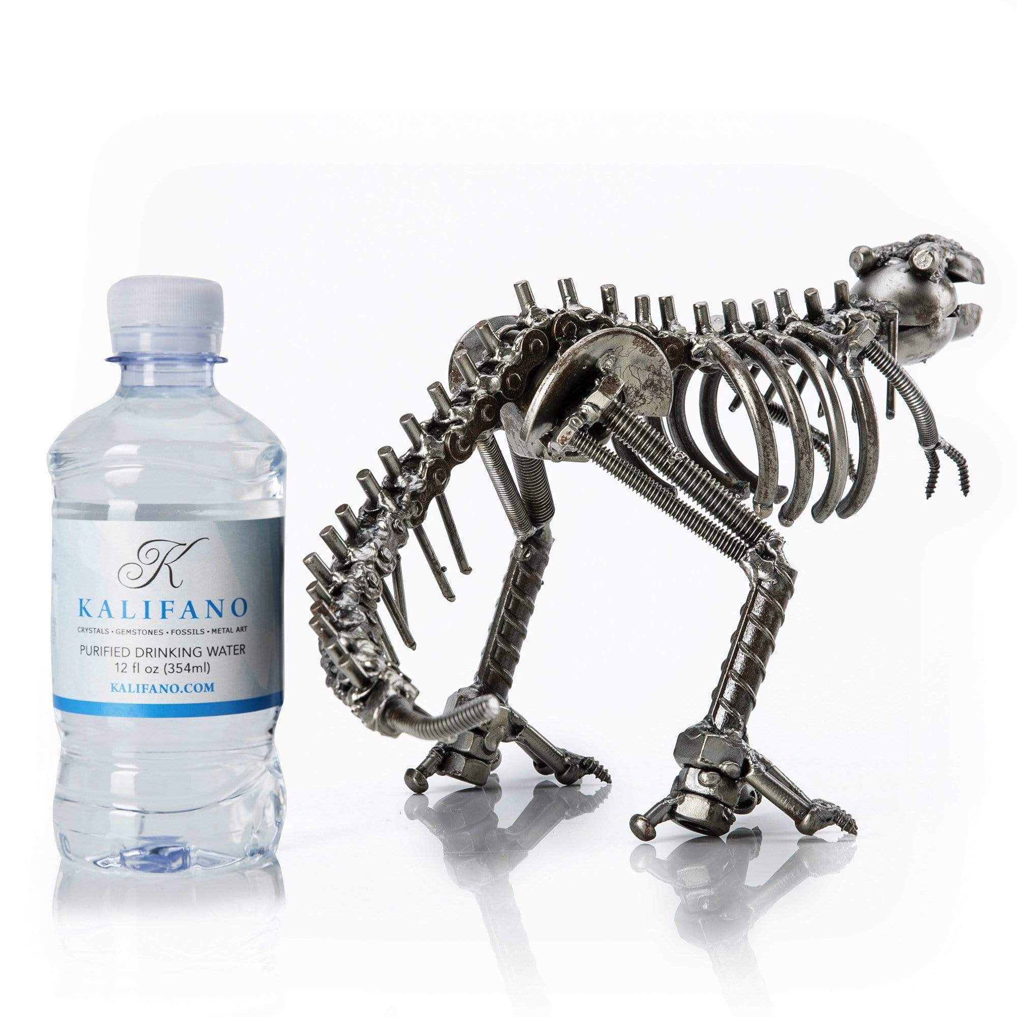 Kalifano Recycled Metal Art T-Rex Inspired Recycled Metal Sculpture RMS-500TRX-N