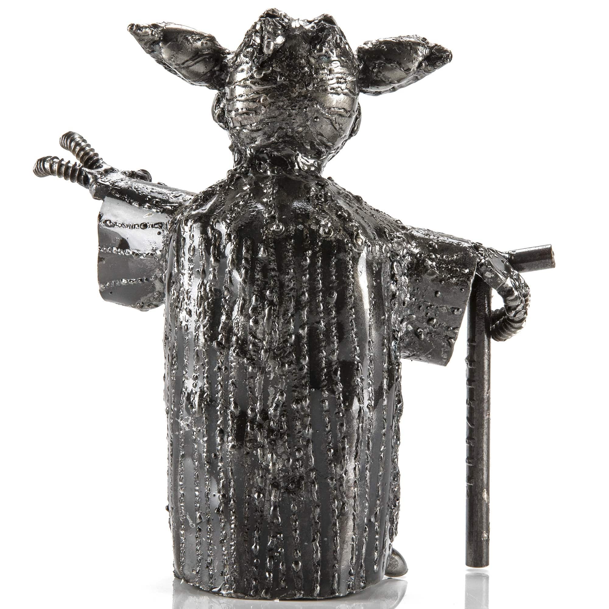 Kalifano Recycled Metal Art Yoda Inspired Recycled Metal Sculpture RMS-600Y-N
