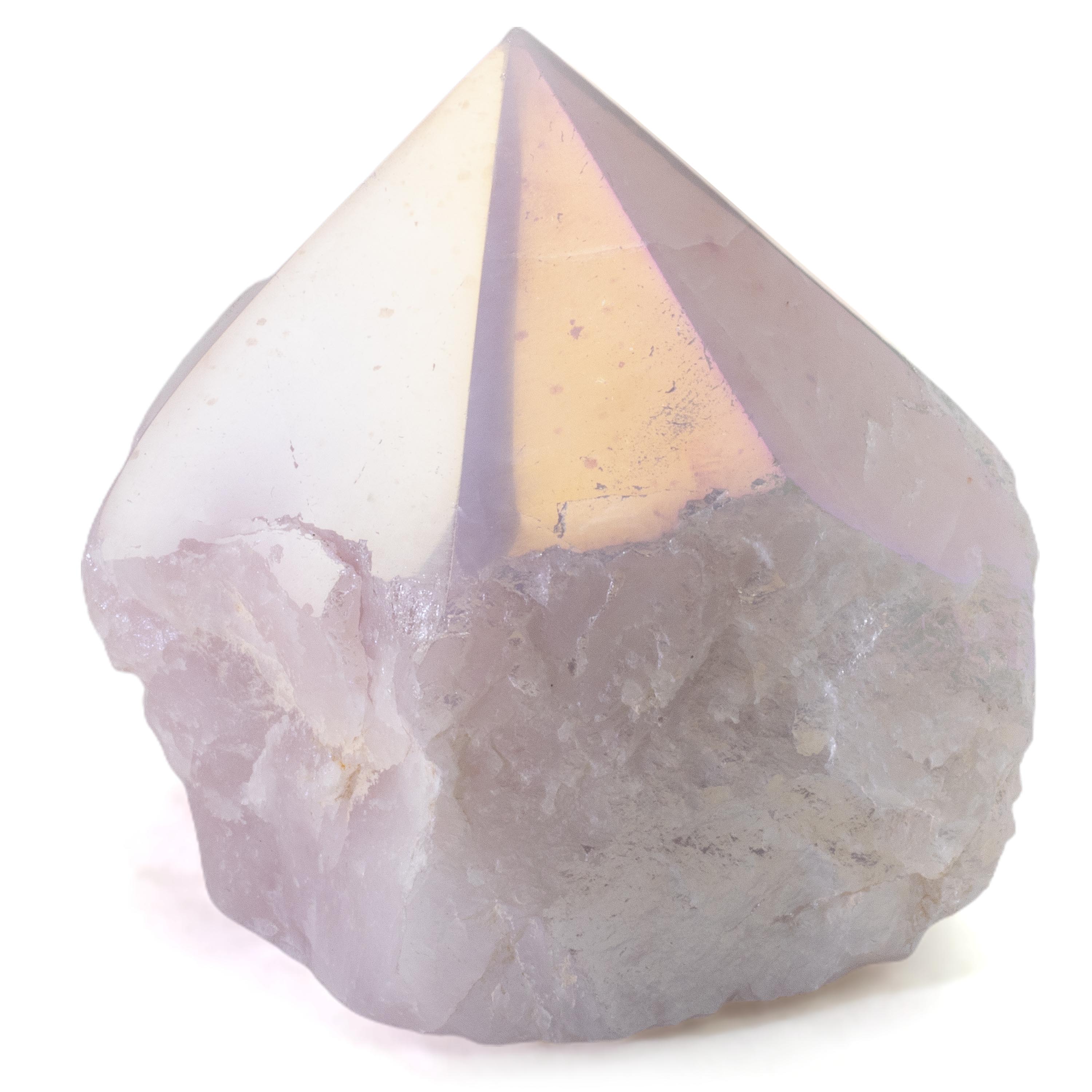 KALIFANO Rose Quartz Aura Borealis Rose Quartz Point - 325 g ABP240-RQ