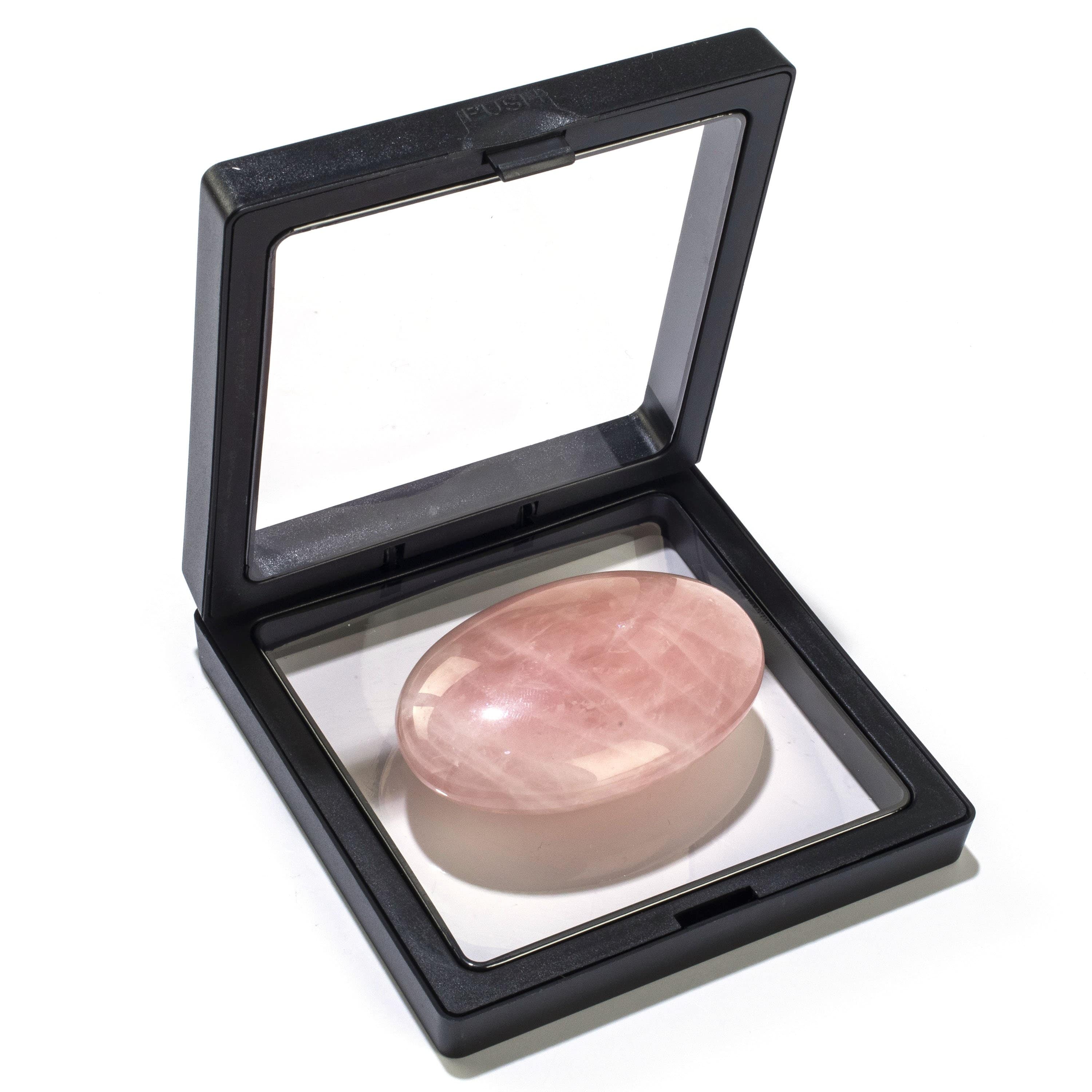 KALIFANO Rose Quartz Palm Stone PS60-RQ