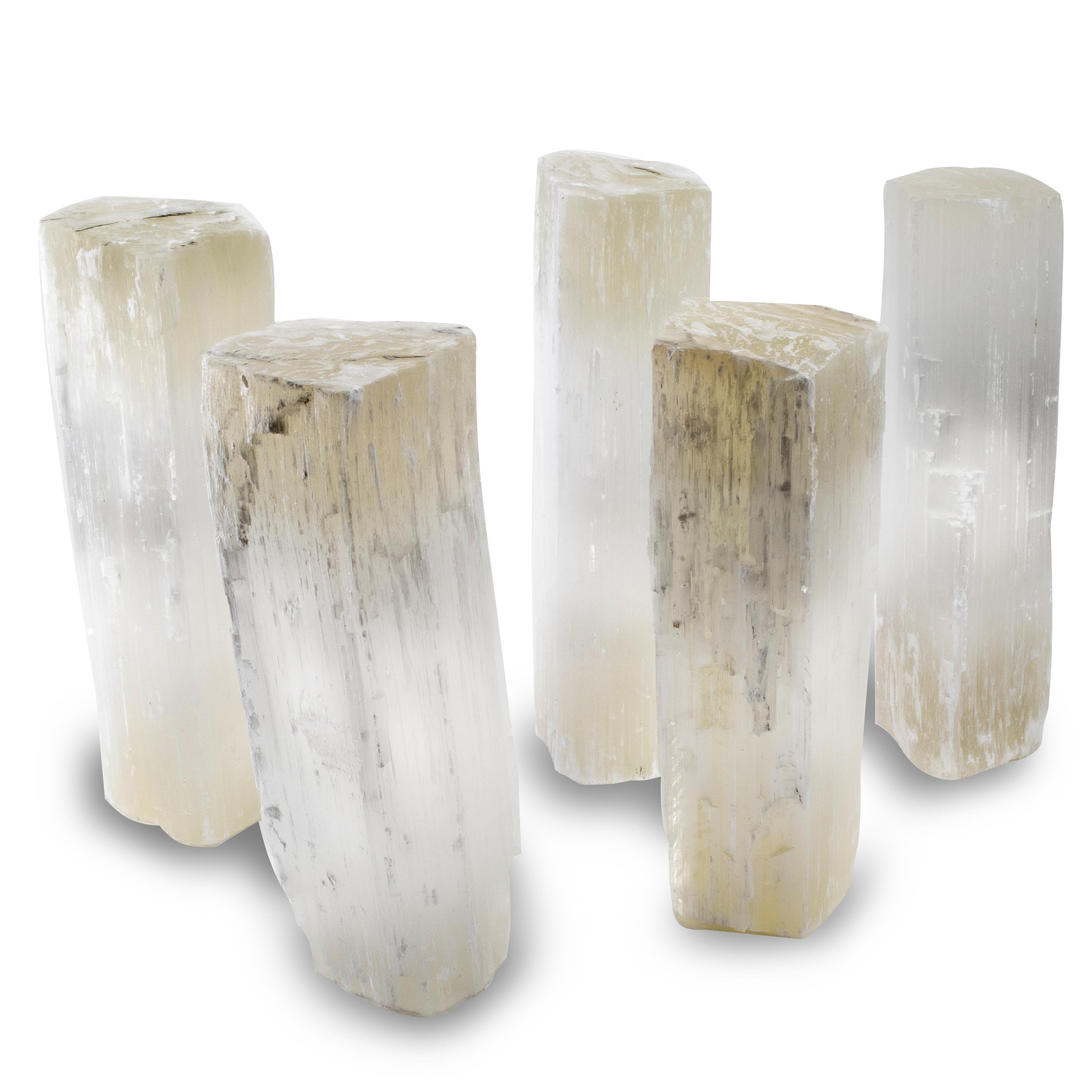 Kalifano Selenite Extra Large Natural Moroccan Selenite Log SL-LOG-XL