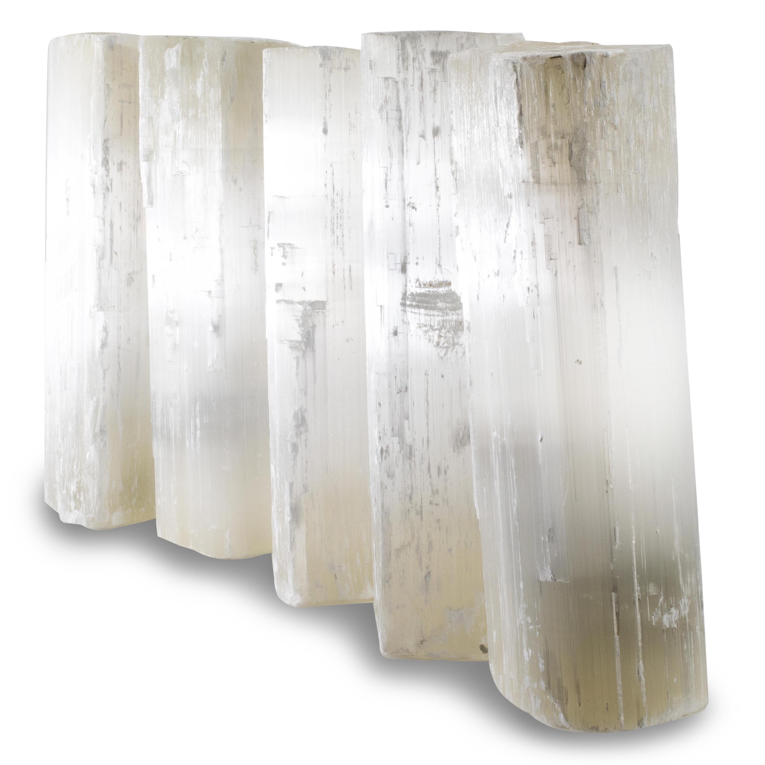 Kalifano Selenite Extra Large Natural Moroccan Selenite Log SL-LOG-XL