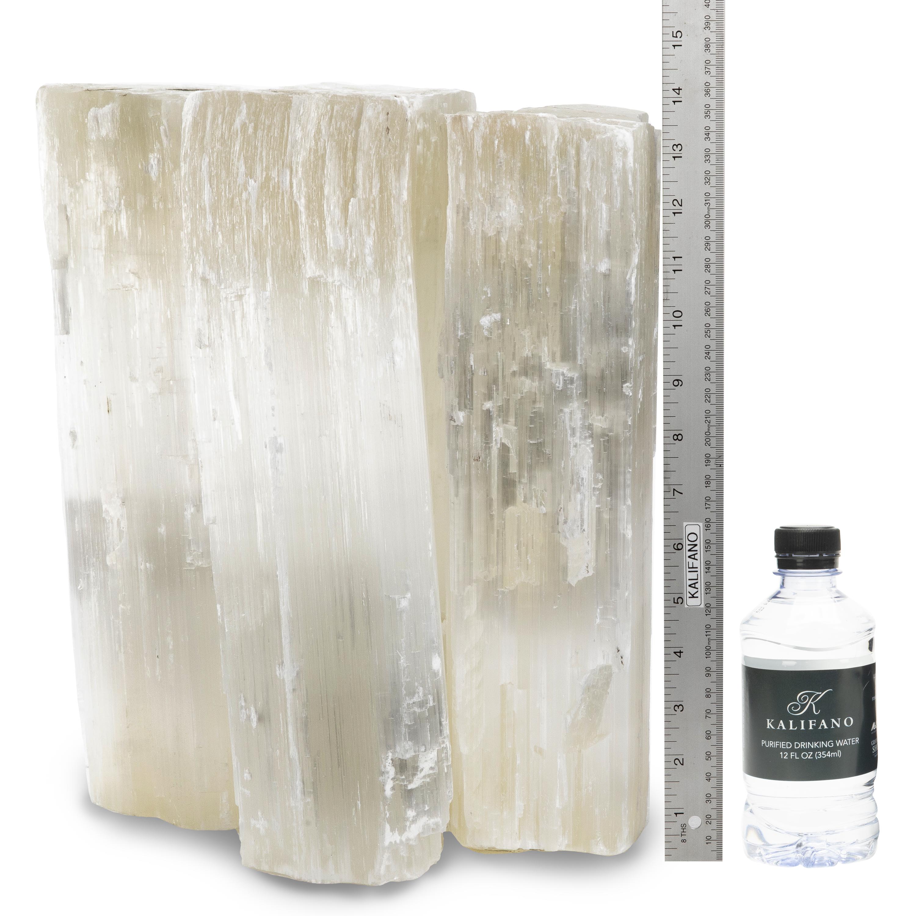 Kalifano Selenite Extra Large Natural Moroccan Selenite Log SL-LOG-XL