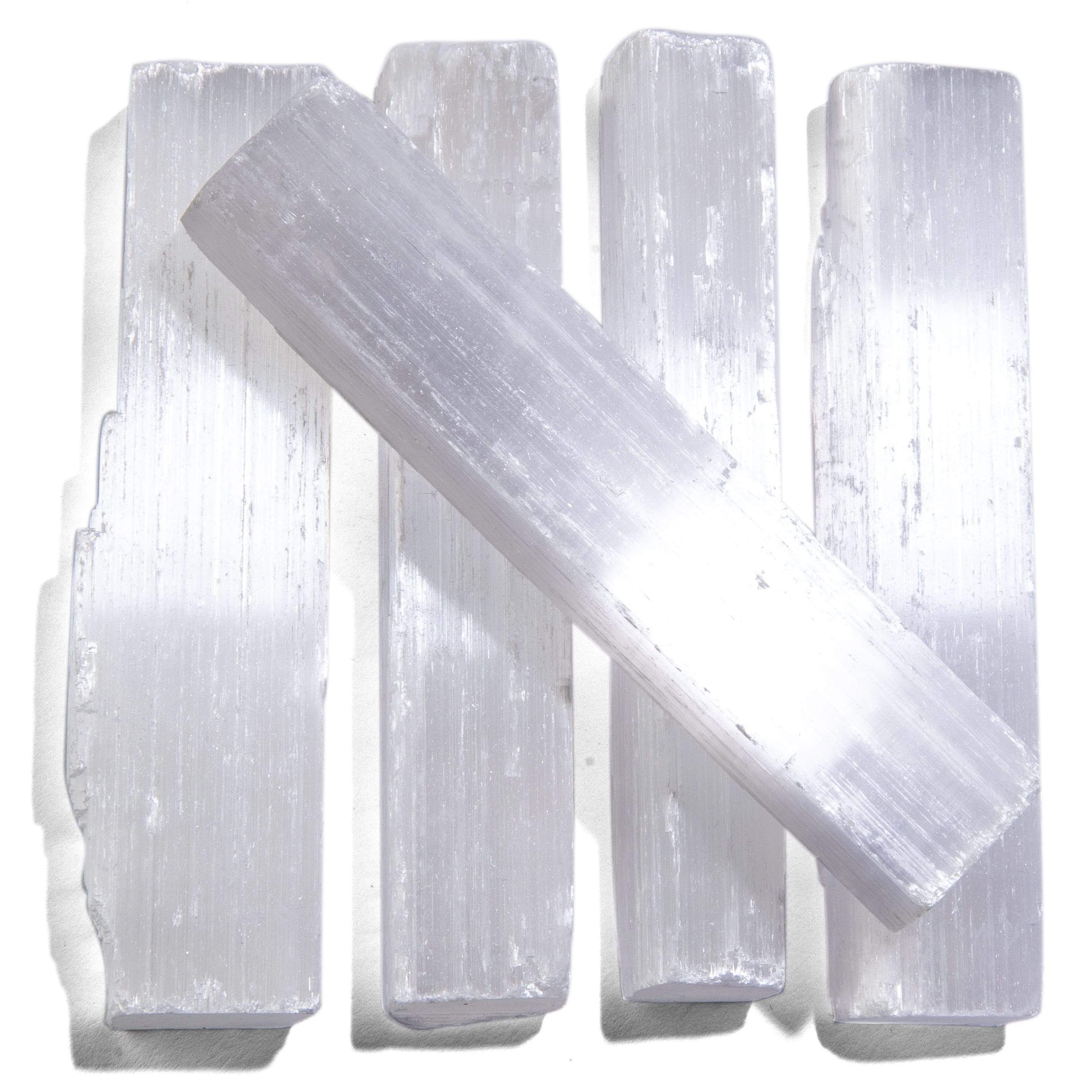 Kalifano Selenite Selenite Stick 10 cm - 5 Pack SS10-5