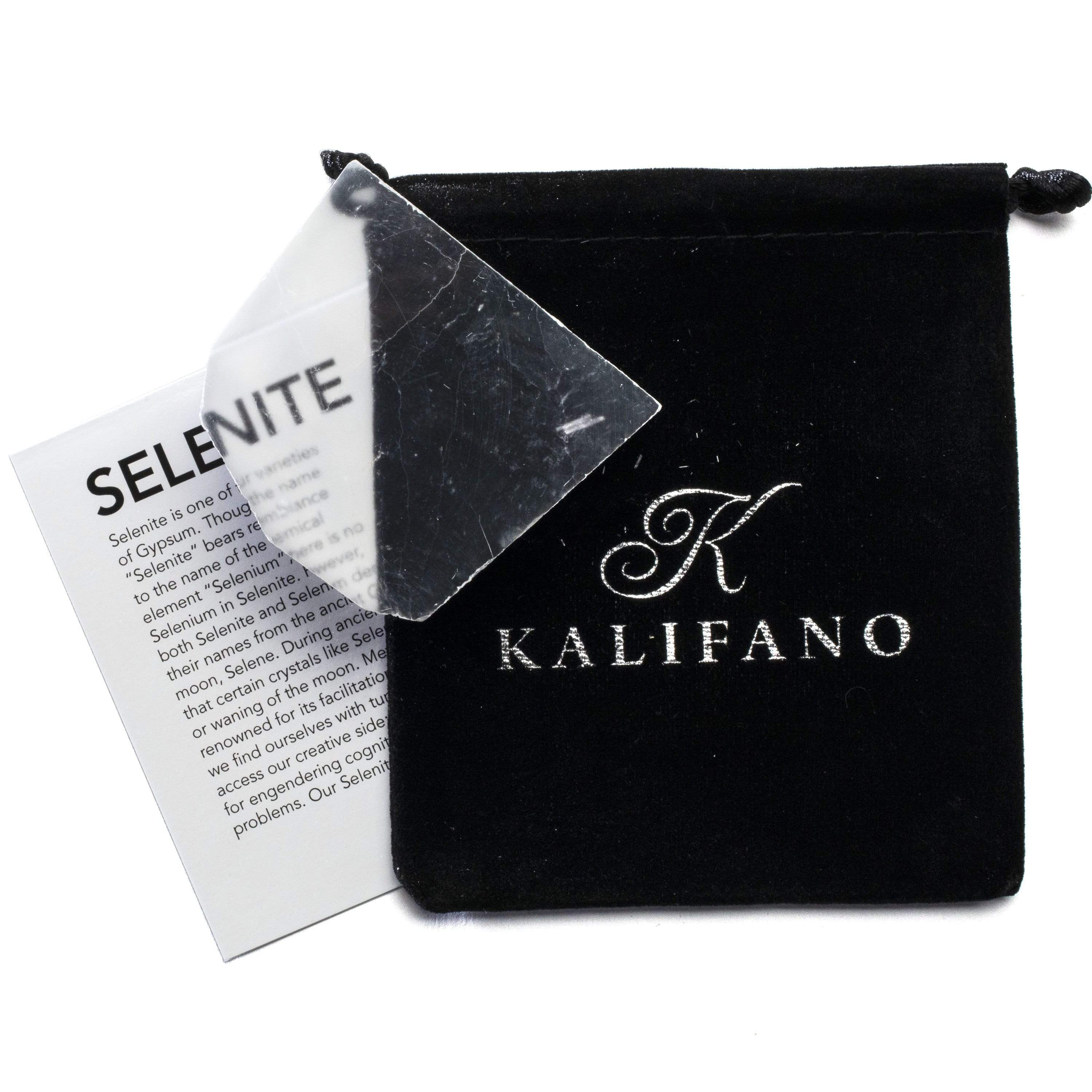Kalifano Selenite TV Selenite Ulexite Stone STV20