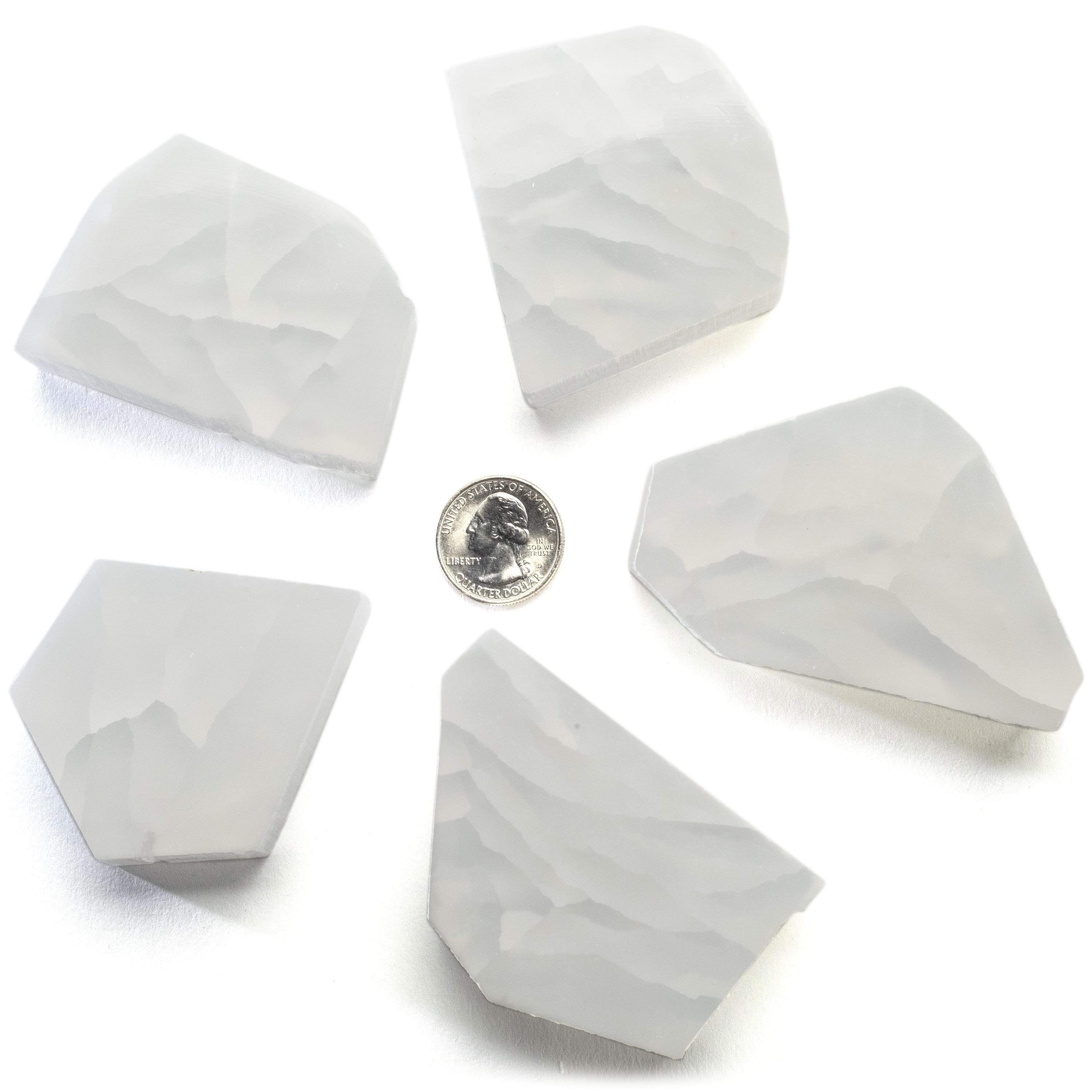 Kalifano Selenite TV Selenite Ulexite Stone STV20