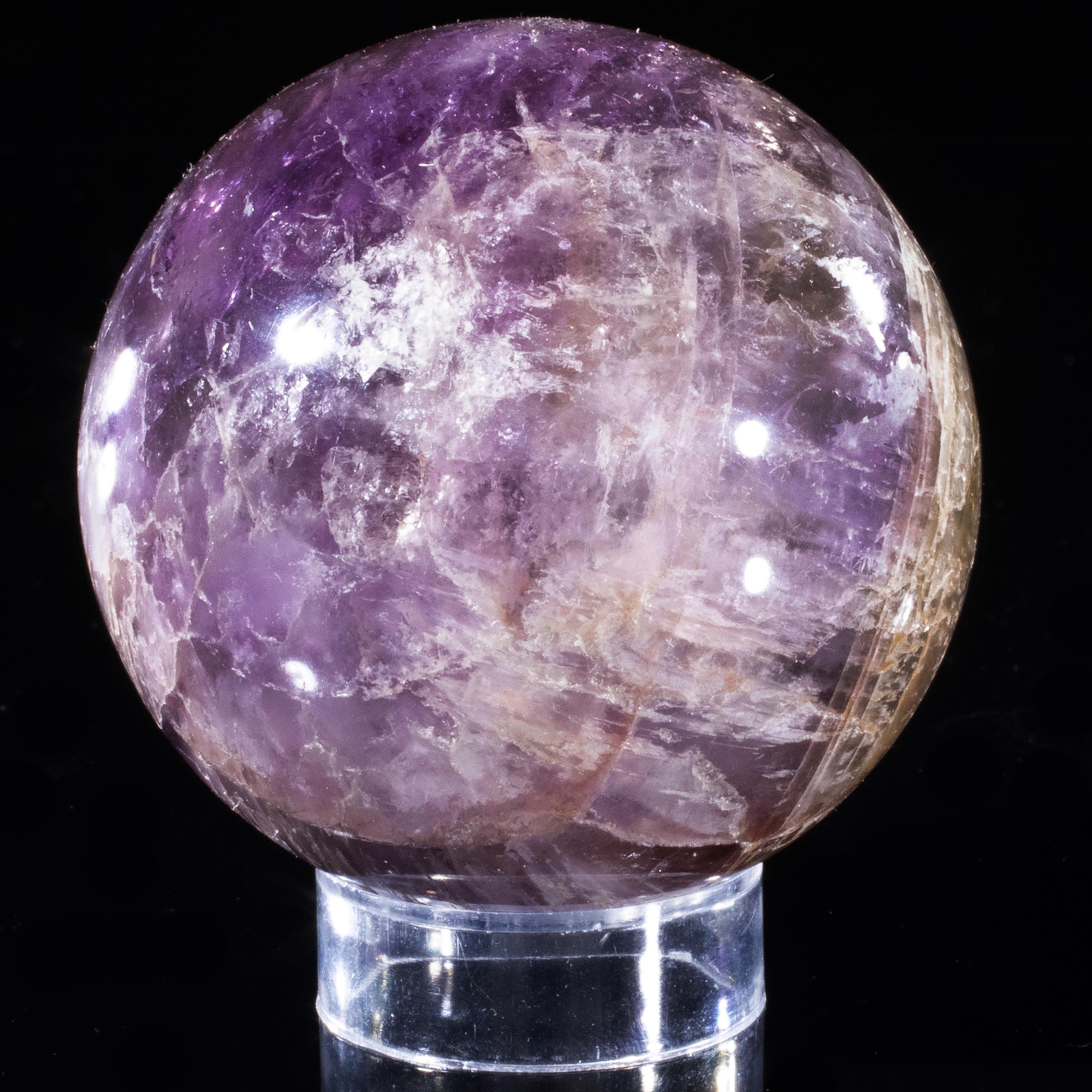 Kalifano Super 7 Super 7 Sphere Carving 2.5" / 350 grams SP7-1200