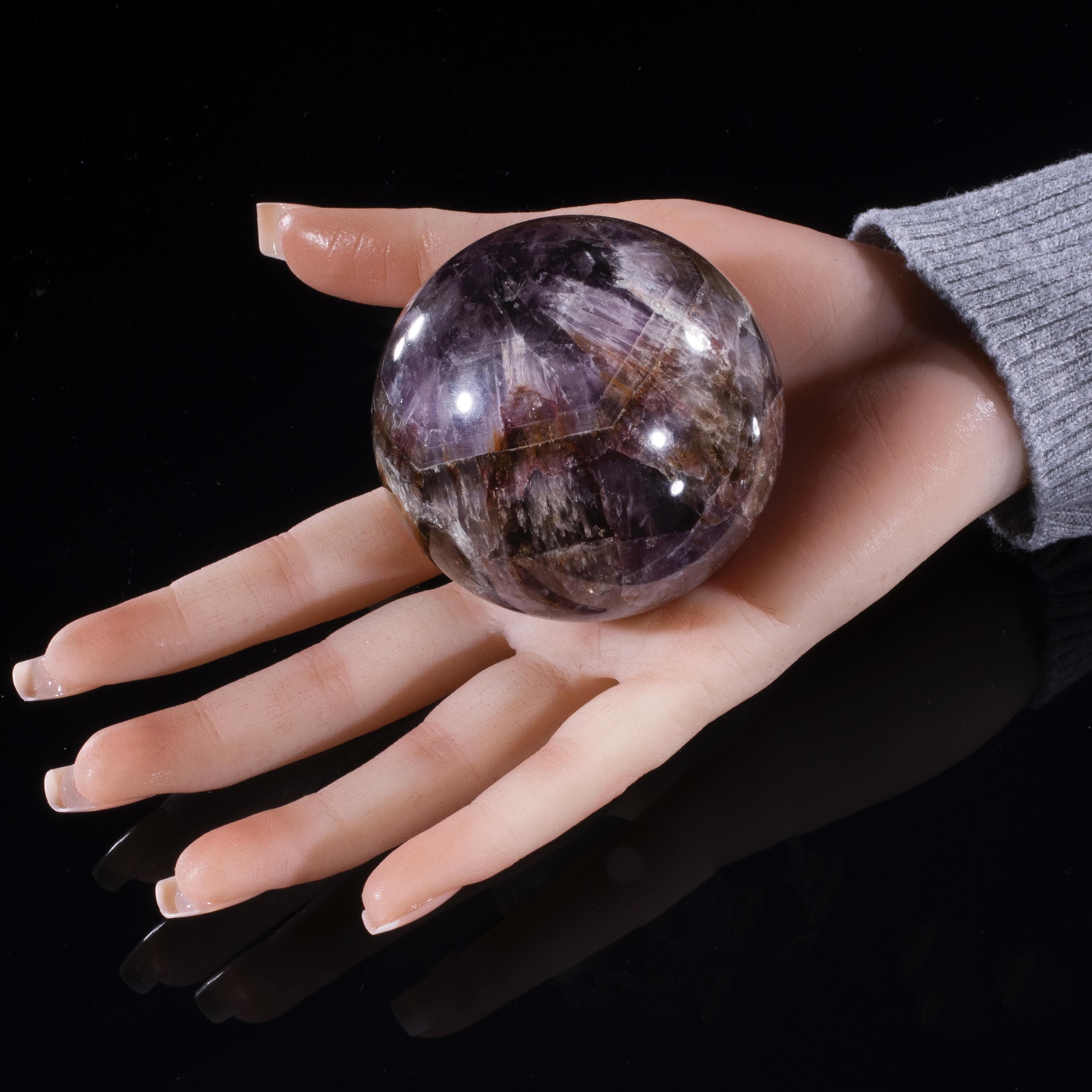 Kalifano Super 7 Super 7 Sphere Carving 2.5" / 350 grams SP7-1200