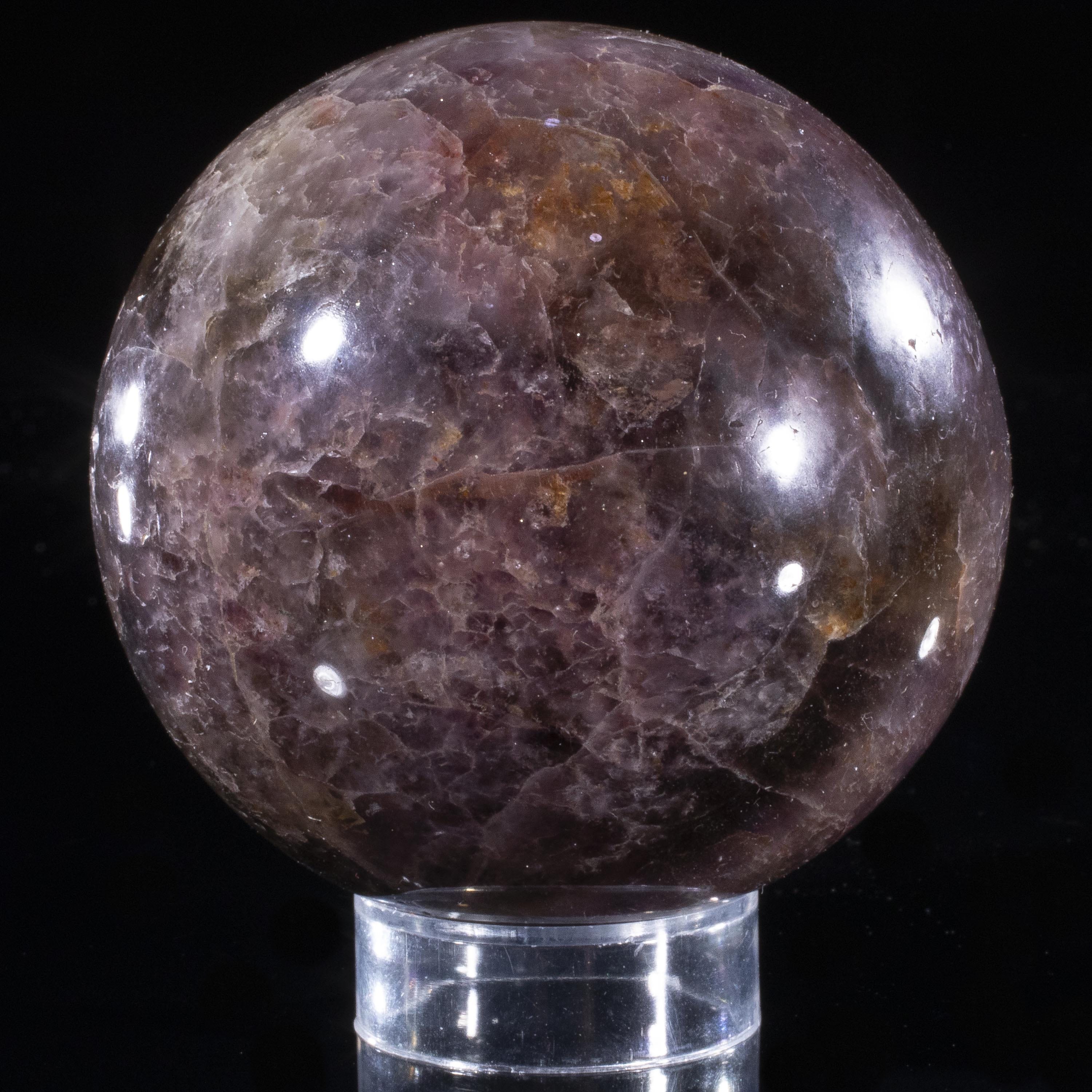 Kalifano Super 7 Super 7 Sphere Carving 2.75" / 450 grams SP7-1400