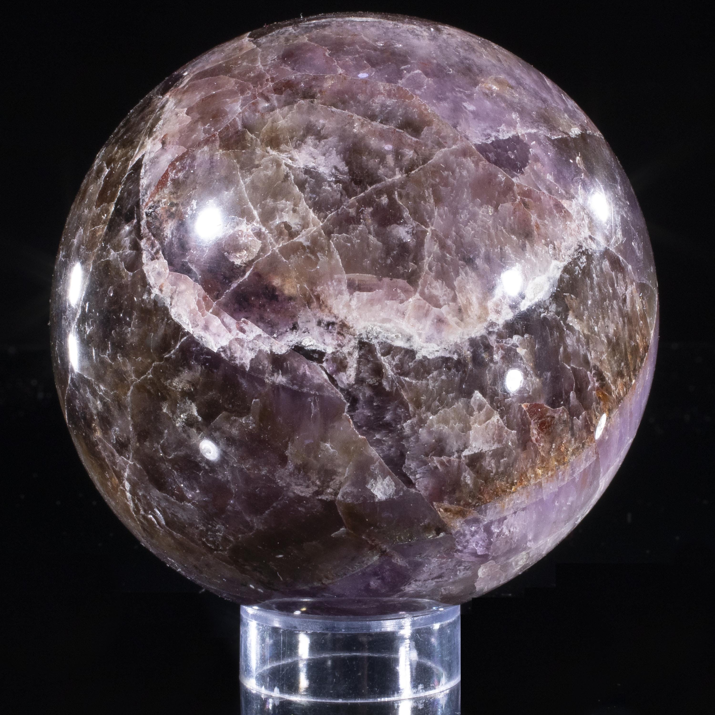 Kalifano Super 7 Super 7 Sphere Carving 3.25" / 800 grams SP7-2400