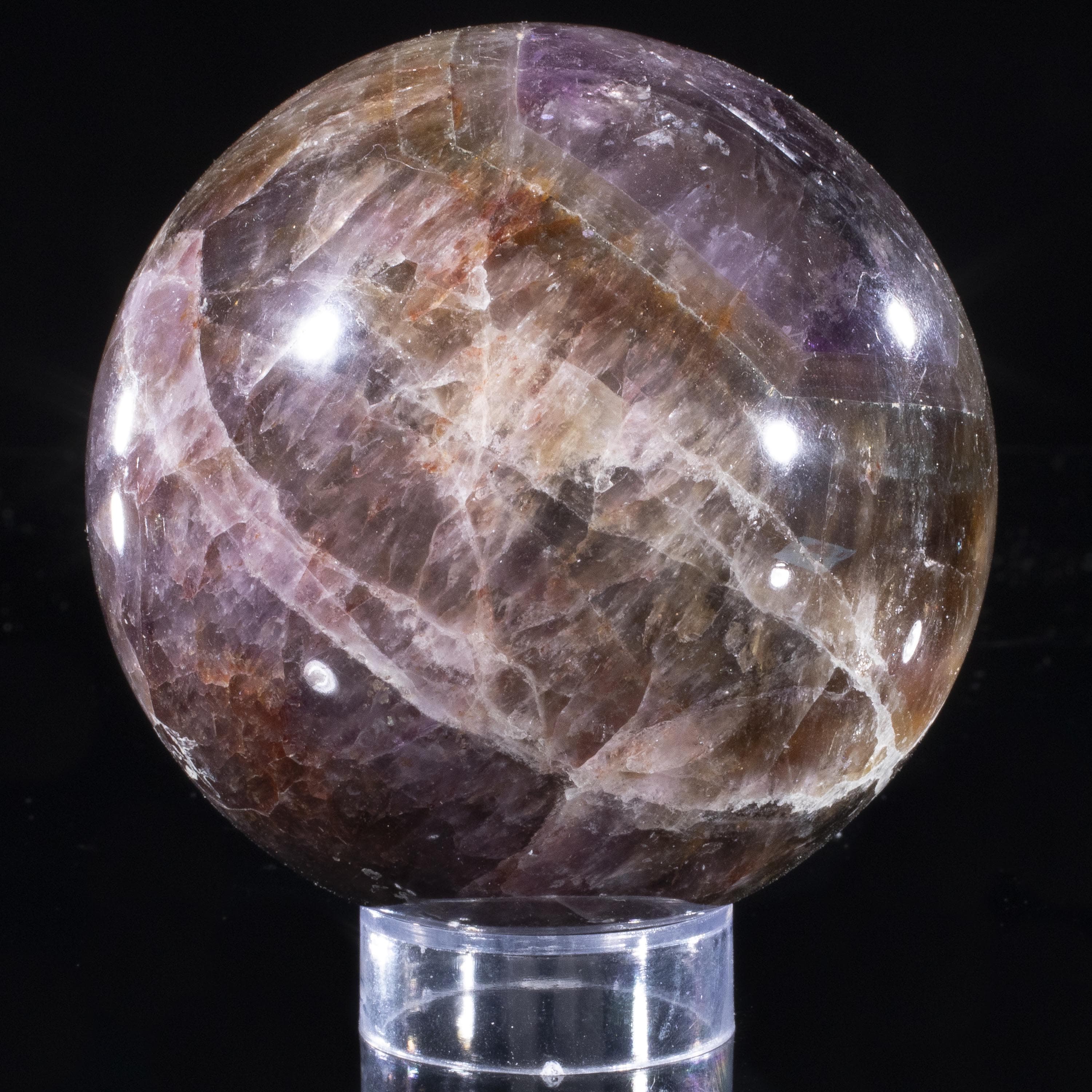 Kalifano Super 7 Super 7 Sphere Carving 3" / 600 grams SP7-1800