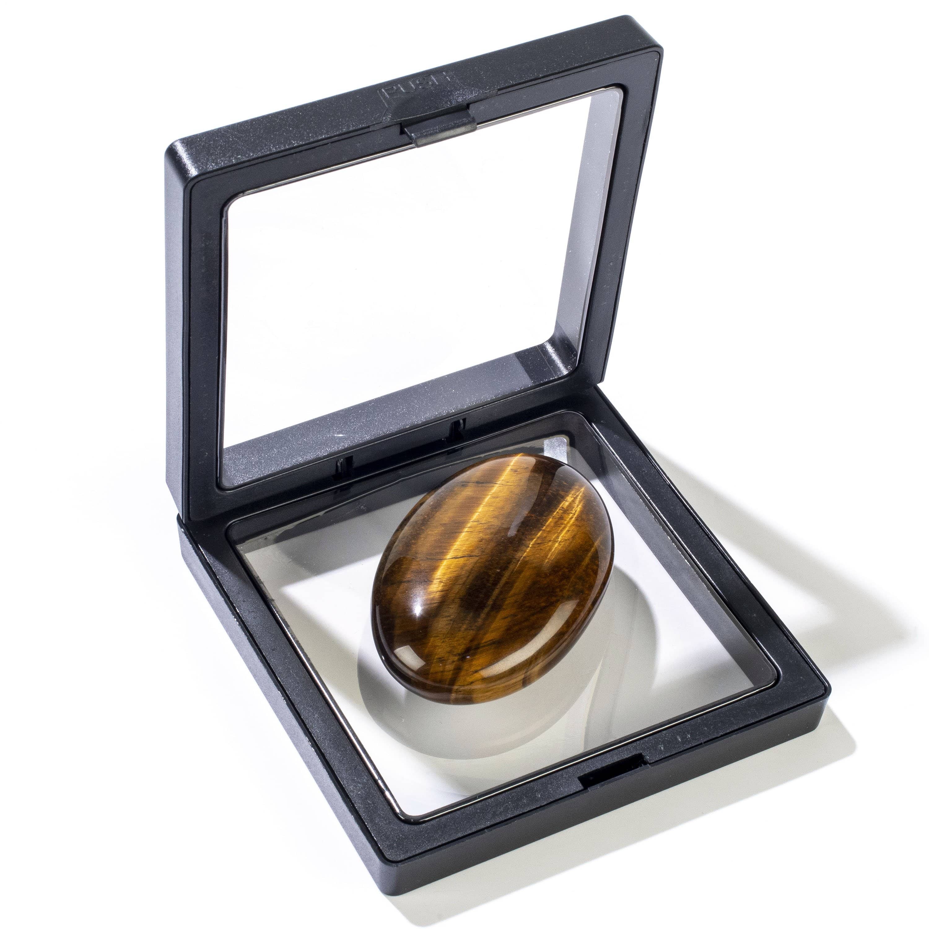 KALIFANO Tiger Eye Palm Stone PS60-TE