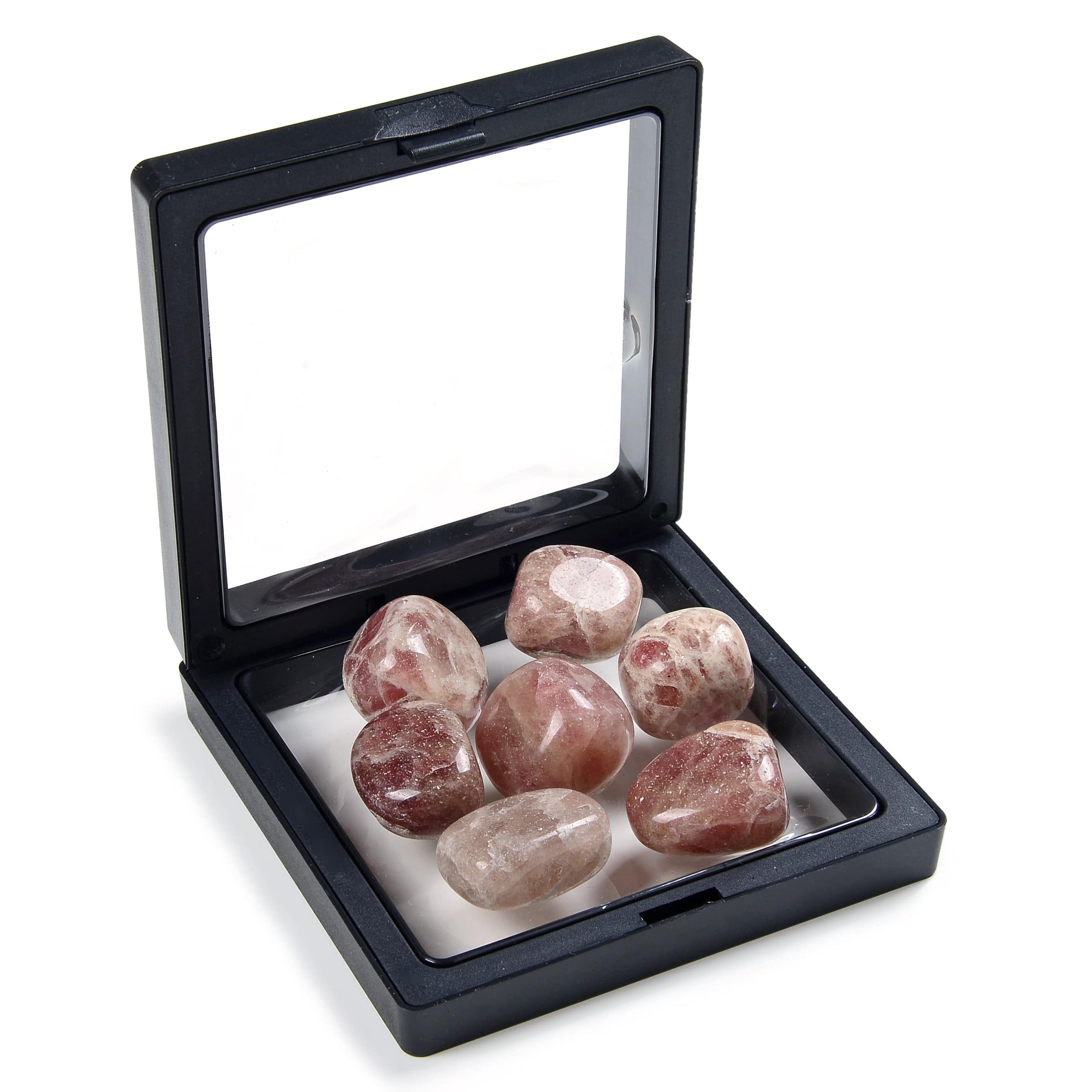 Kalifano TUMBLED STONES Natural Strawberry Quartz Tumbled Stone TS-SQ