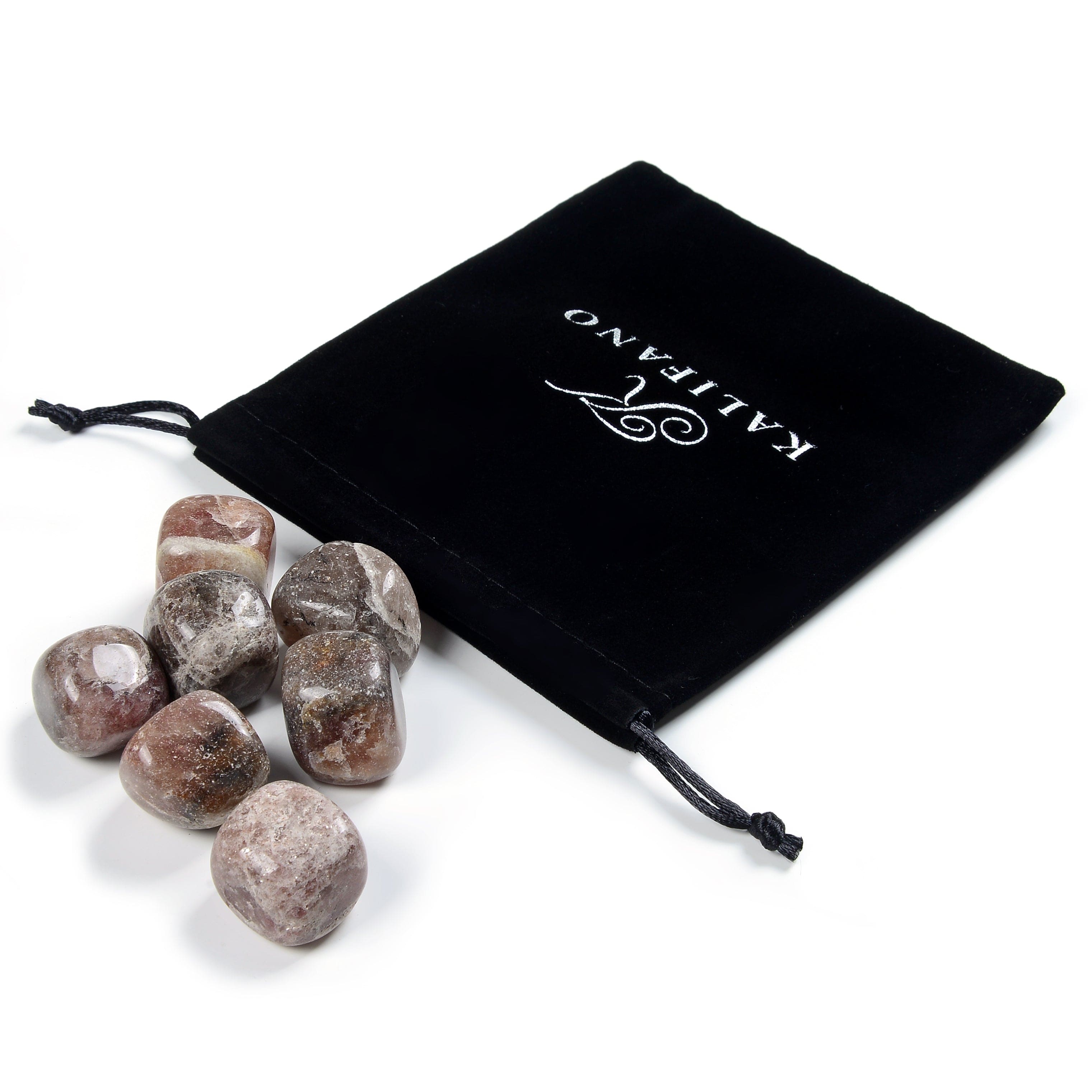 Kalifano TUMBLED STONES Natural Strawberry Quartz Tumbled Stone TS-SQ