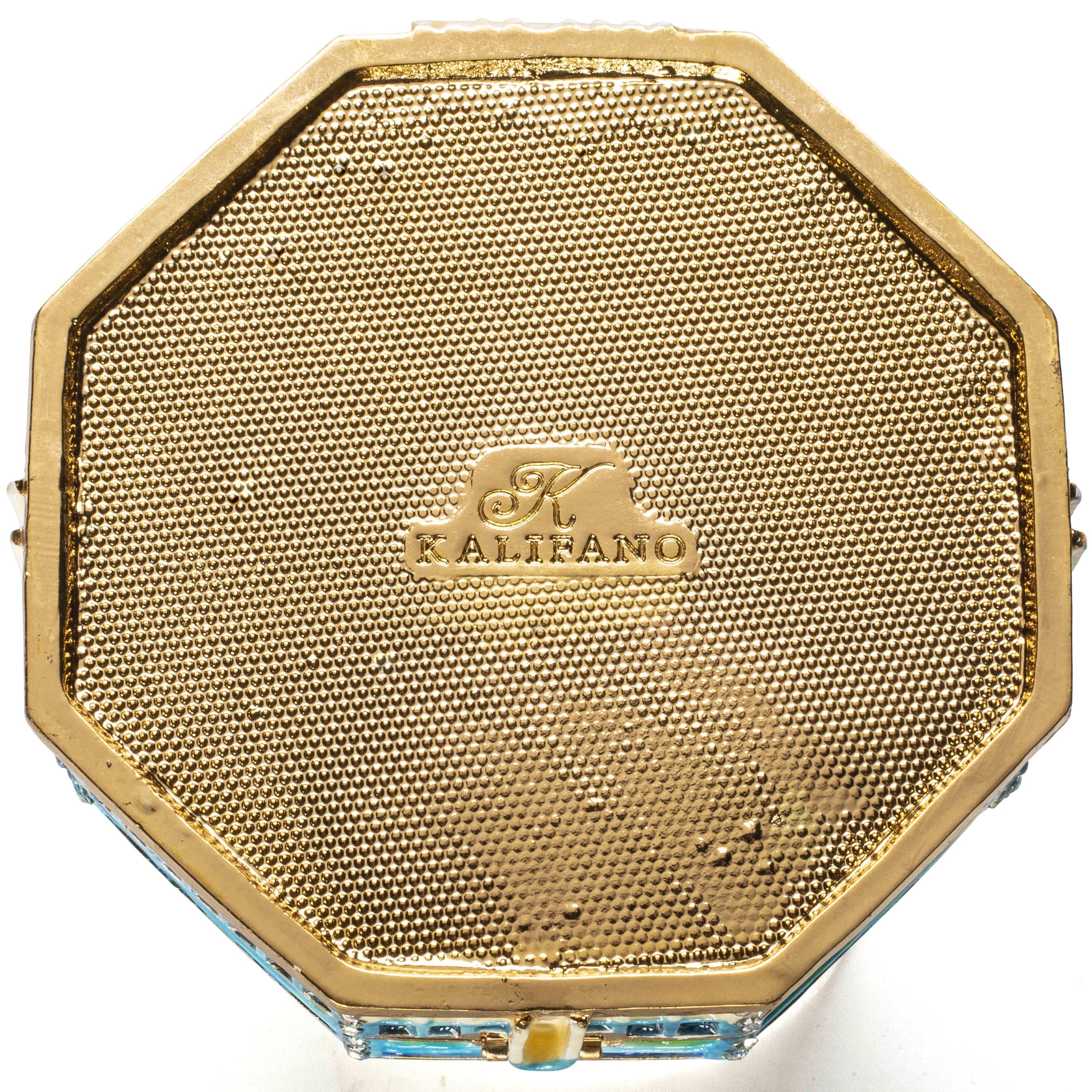 Kalifano Vanity Figurine Dome of the Rock Figurine Keepsake Box made with Crystals SVA-101