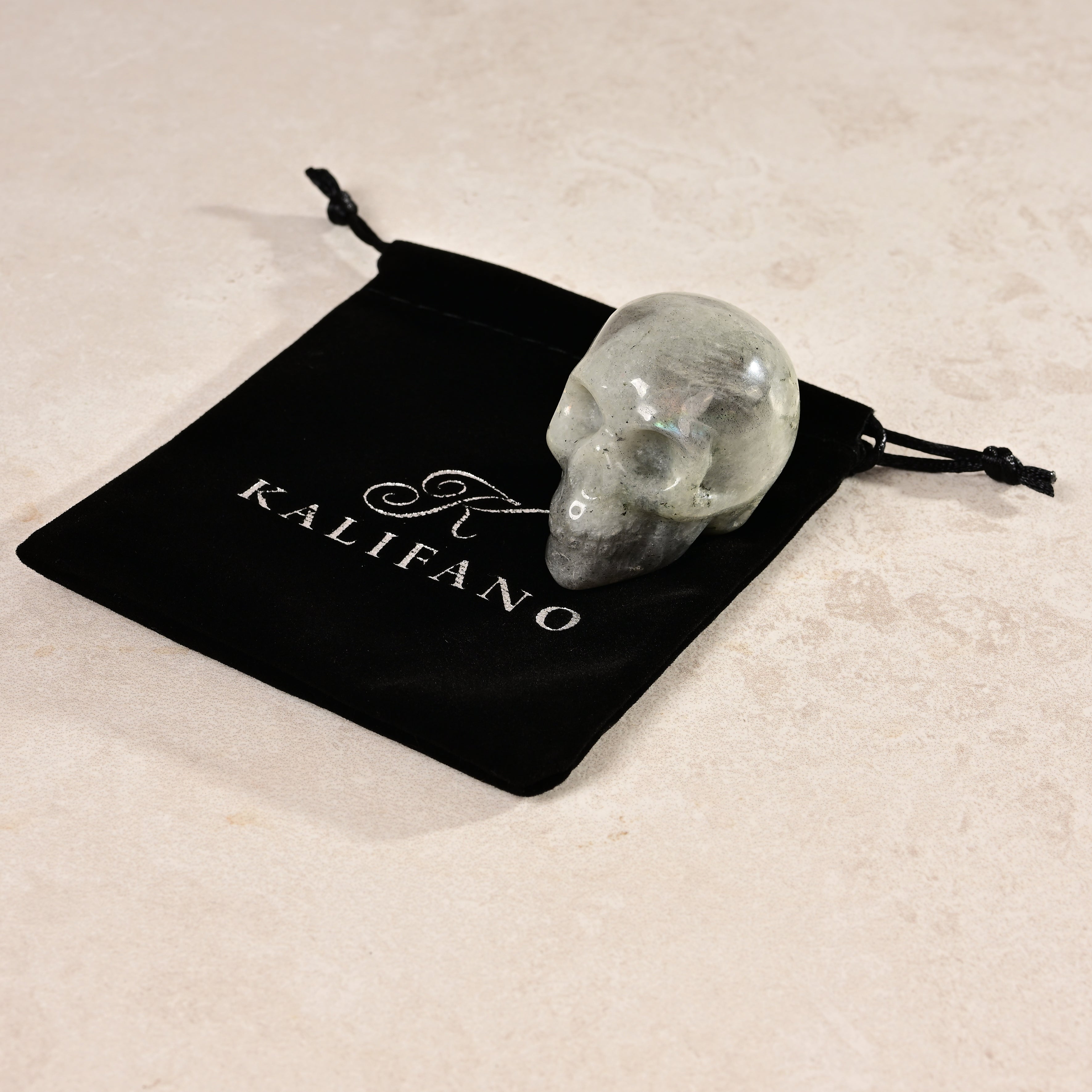 Labradorite Skull 2'' Natural Gemstone Carving