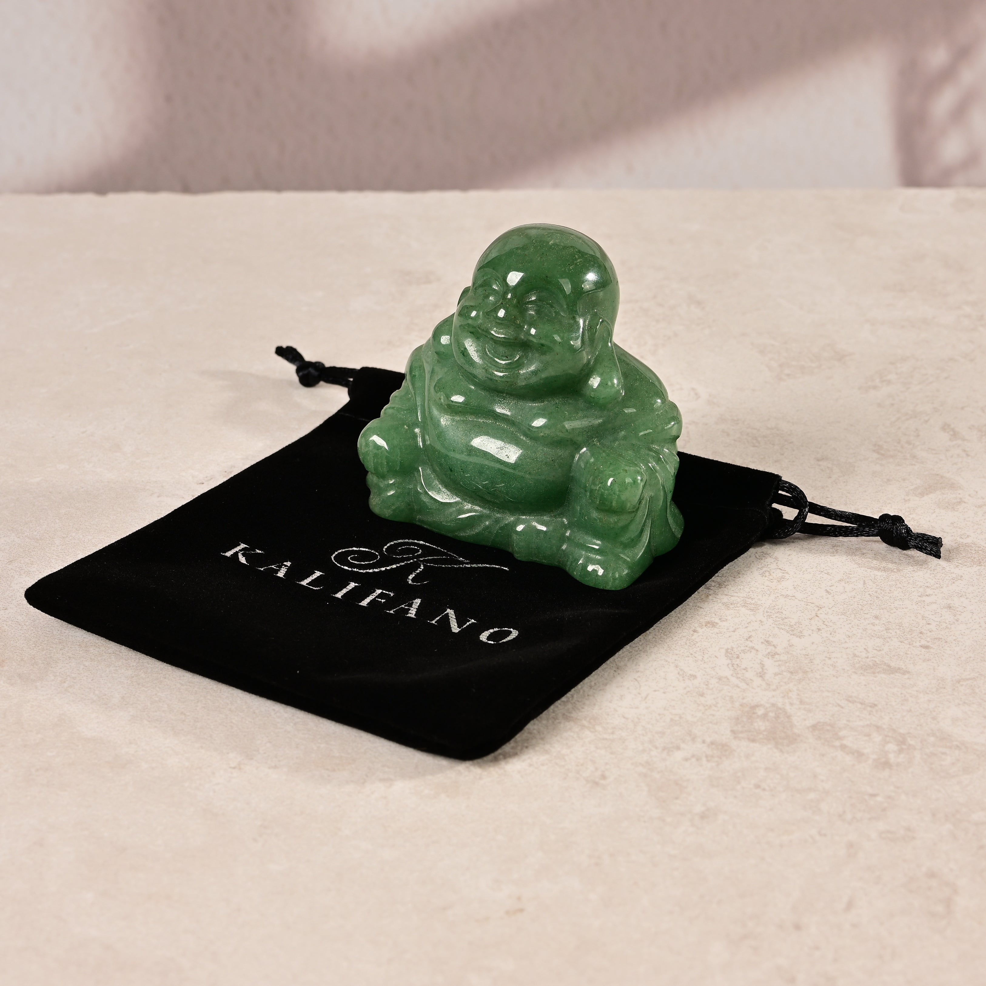 Aventurine Buddha 2.5" Gemstone Carving