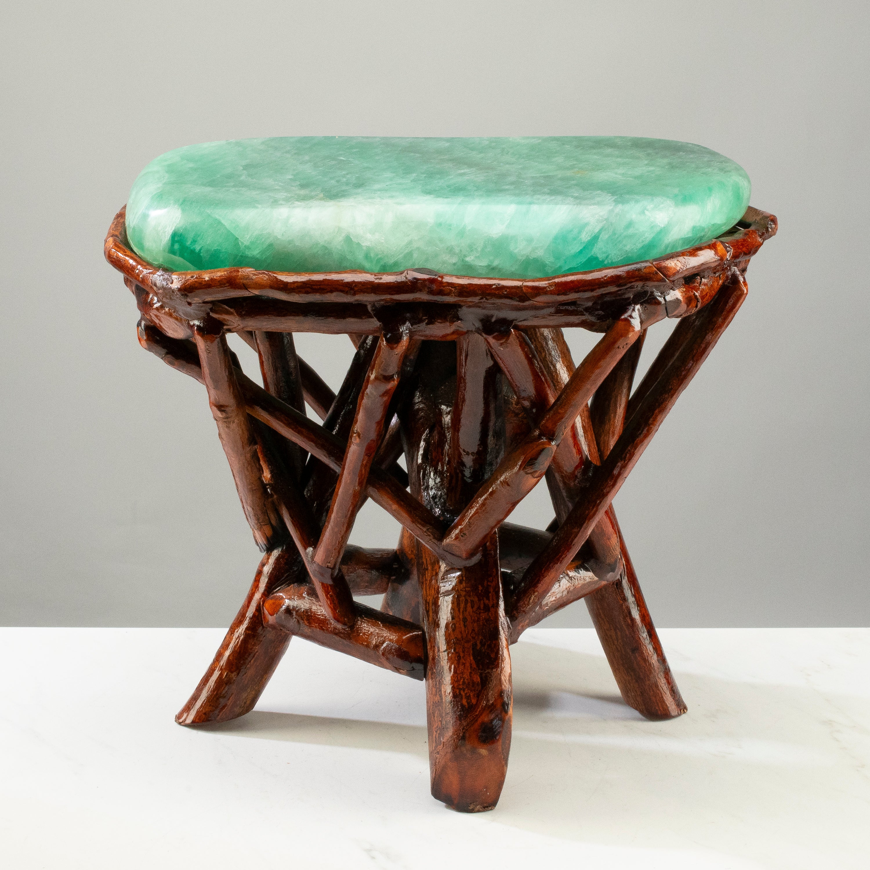 Green Fluorite Side Table 15"