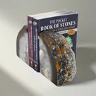 Natural Agate Geode Bookend Set