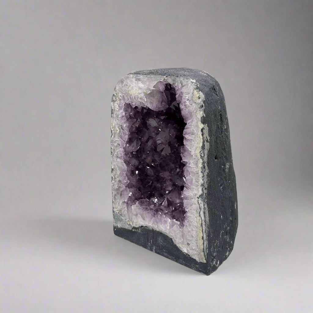 Kalifano Amethyst Amethyst Geode Cathedral from Brazil - 12" / 30 lbs BAG3000.007