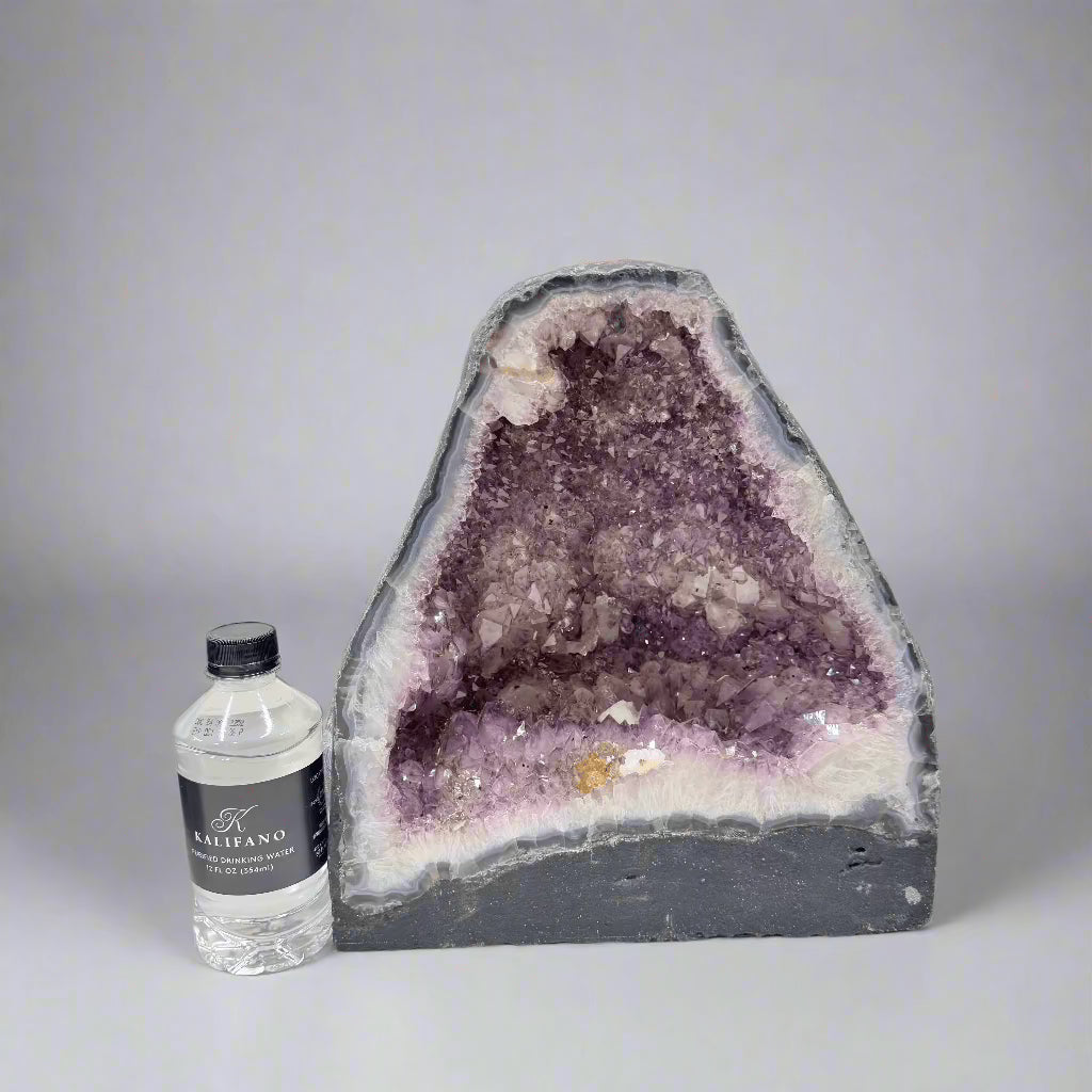 Kalifano Amethyst Amethyst Geode Cathedral from Brazil - 12" / 32 lbs BAG4000.014
