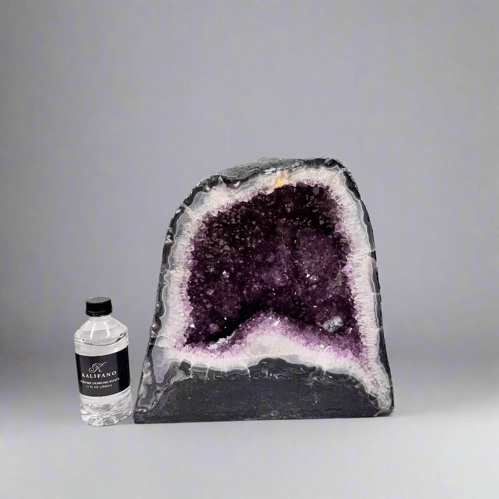 Kalifano Amethyst Amethyst Geode Cathedral from Brazil - 12" / 43 lbs BAG4200.004