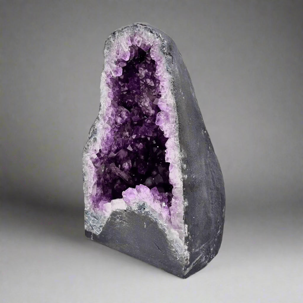 Kalifano Amethyst Amethyst Geode Cathedral from Brazil - 14" / 36 lbs BAG4200.006