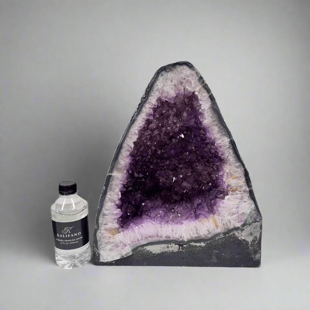 Kalifano Amethyst Amethyst Geode Cathedral from Brazil - 14" / 42 lbs BAG4200.005