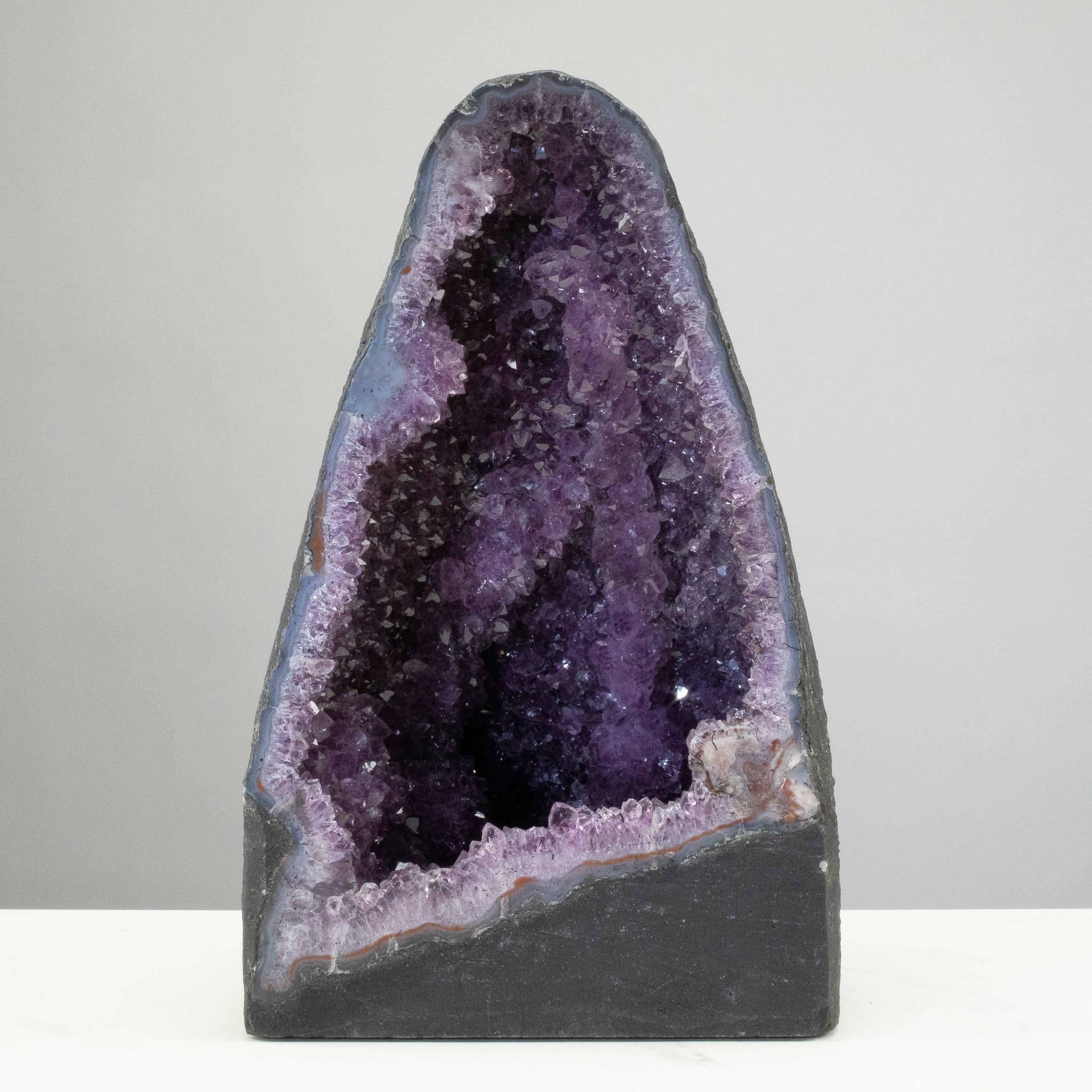 Kalifano Amethyst Amethyst Geode Cathedral from Brazil - 15" / 29.9lbs BAG3200.012