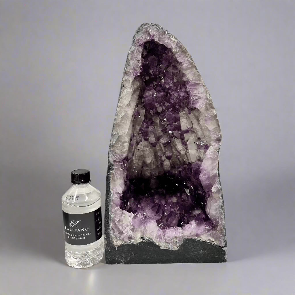 Kalifano Amethyst Amethyst Geode Cathedral from Brazil - 15" / 29 lbs BAG4000.015