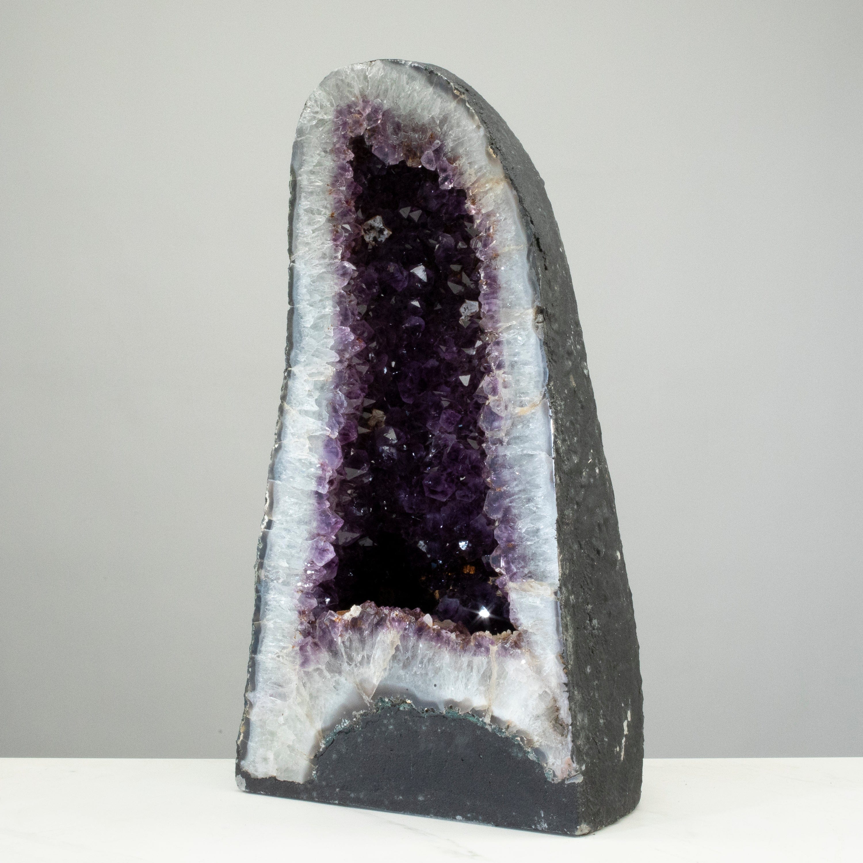 Kalifano Amethyst Amethyst Geode Cathedral from Brazil - 17" / 43.1lbs BAG6000.011