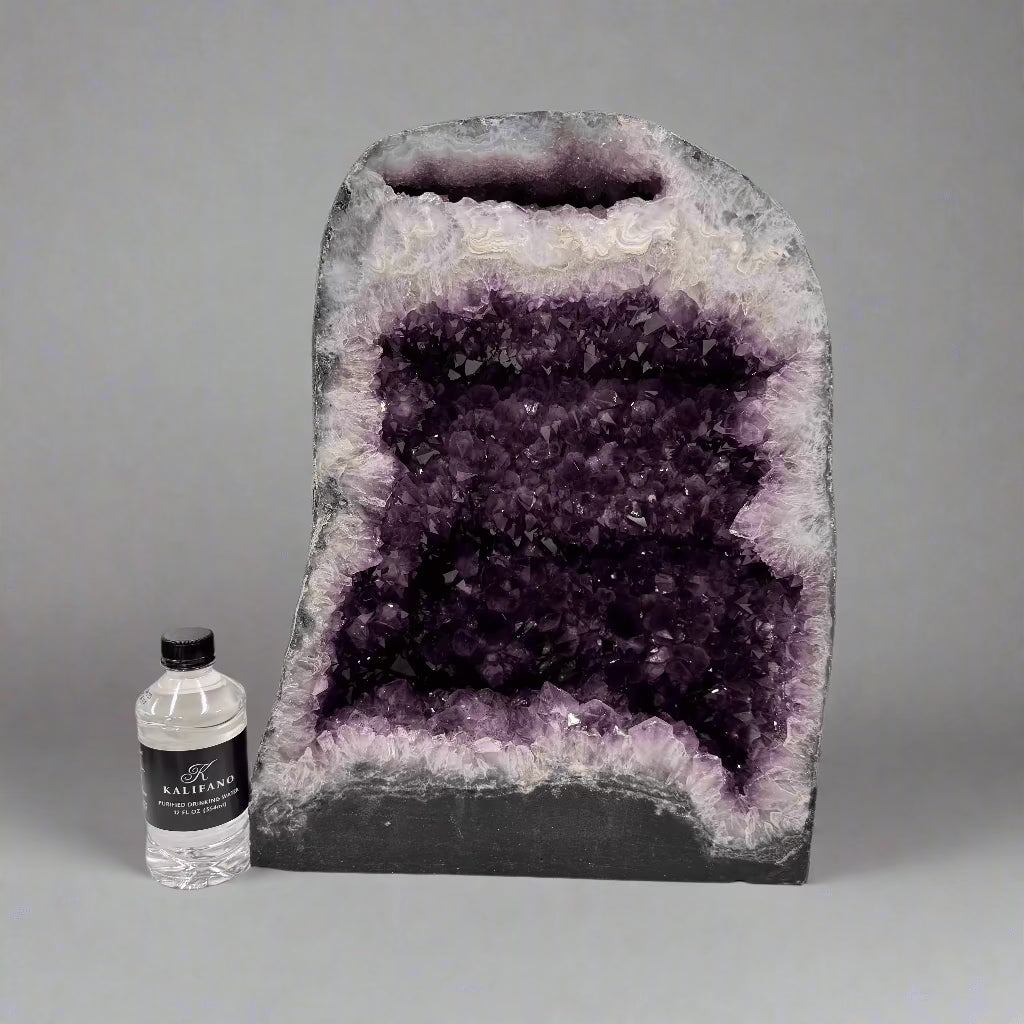 Kalifano Amethyst Amethyst Geode Cathedral from Brazil - 17" / 84 lbs BAG8800.003