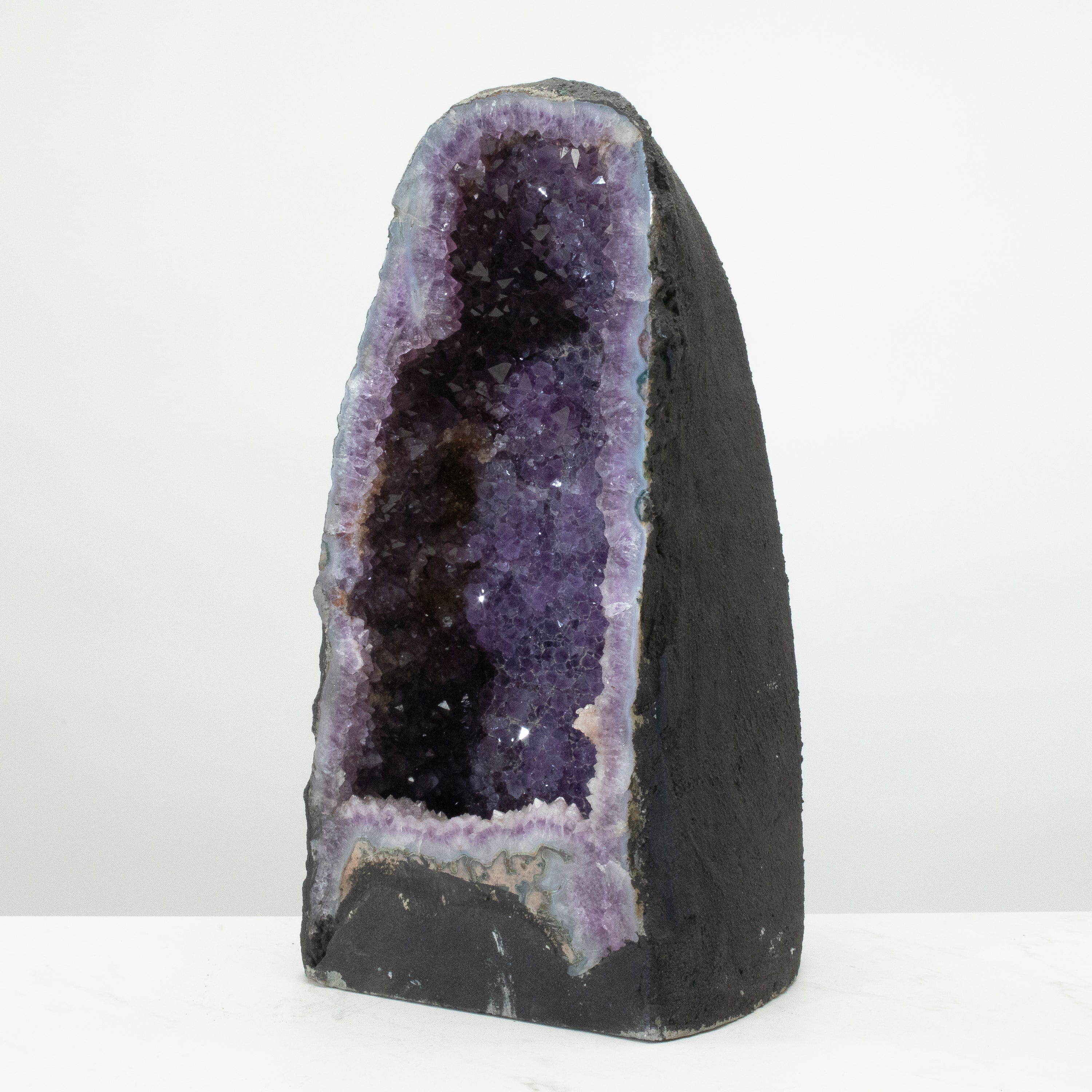 Kalifano Amethyst Amethyst Geode Cathedral from Brazil - 18" / 46.6 lbs BAG6400.006