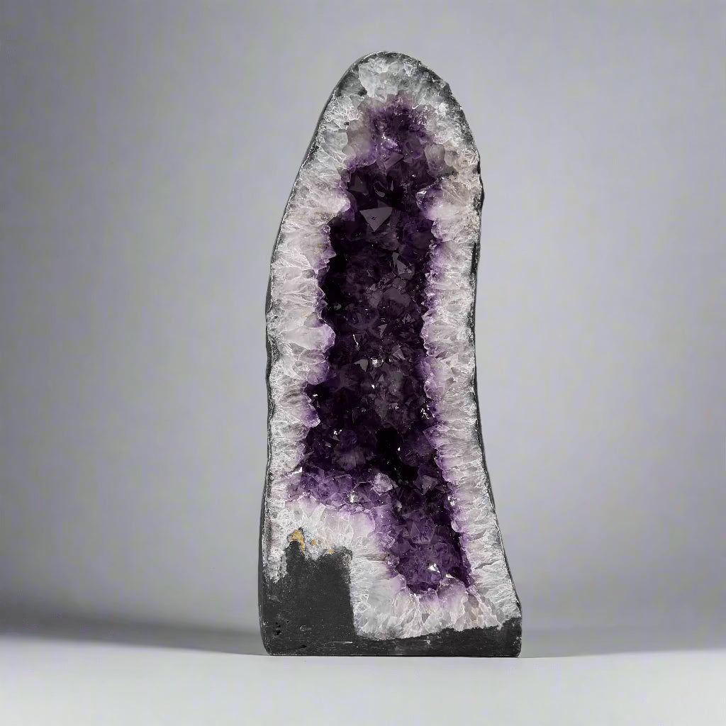 Kalifano Amethyst Amethyst Geode Cathedral from Brazil - 19" / 42 lbs BAG5000.011