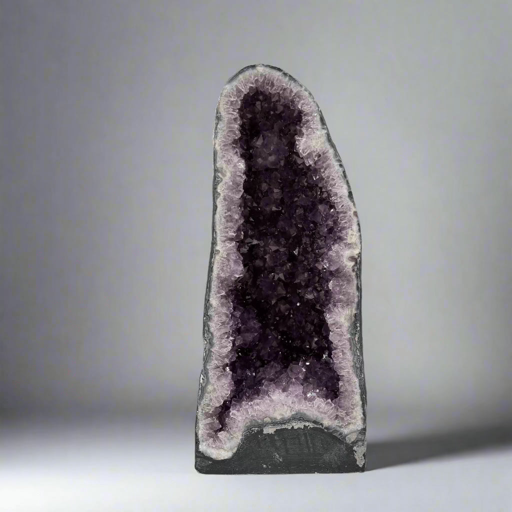 Kalifano Amethyst Amethyst Geode Cathedral from Brazil - 19" / 51 lbs BAG6000.014