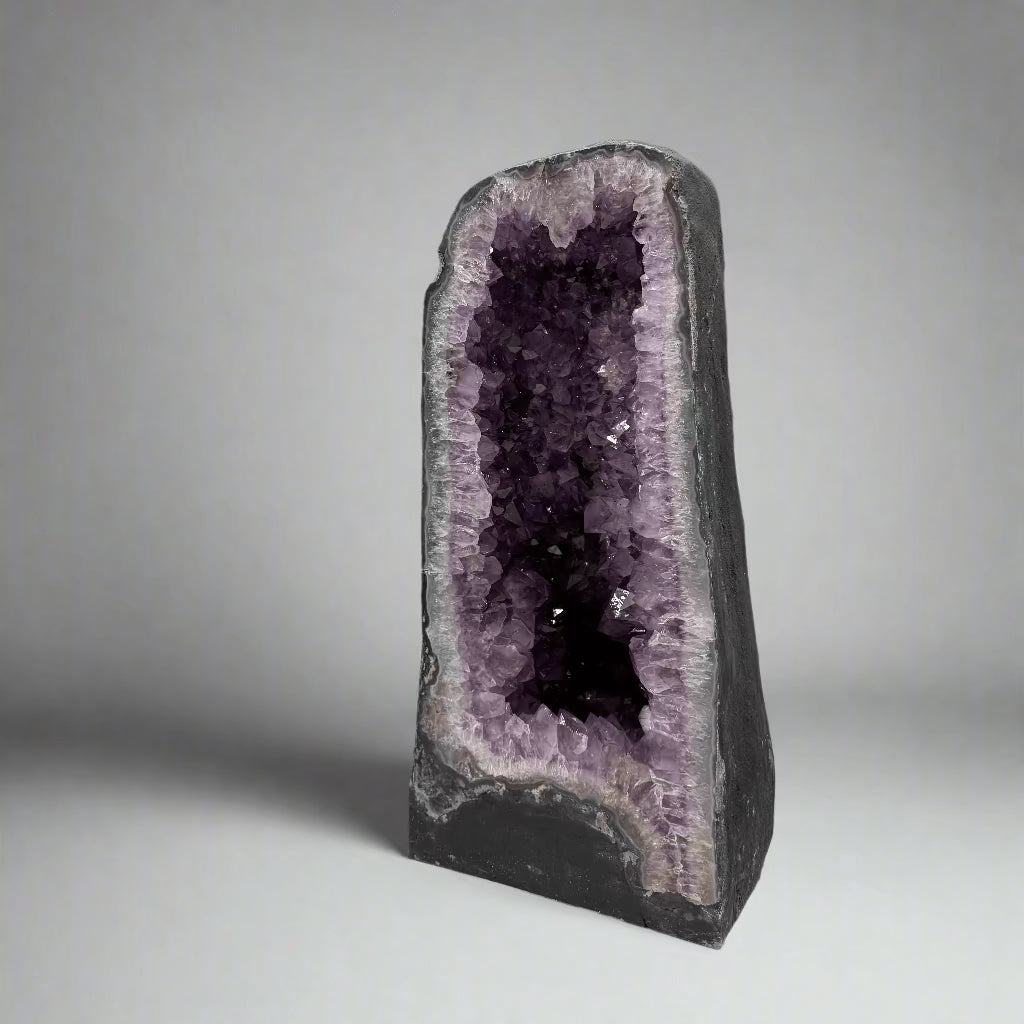 Kalifano Amethyst Amethyst Geode Cathedral from Brazil - 19" / 57 lbs BAG6000.015