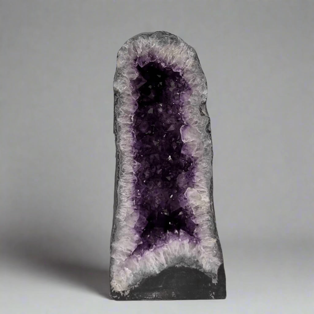 Kalifano Amethyst Amethyst Geode Cathedral from Brazil - 20" / 52 lbs BAG6400.008