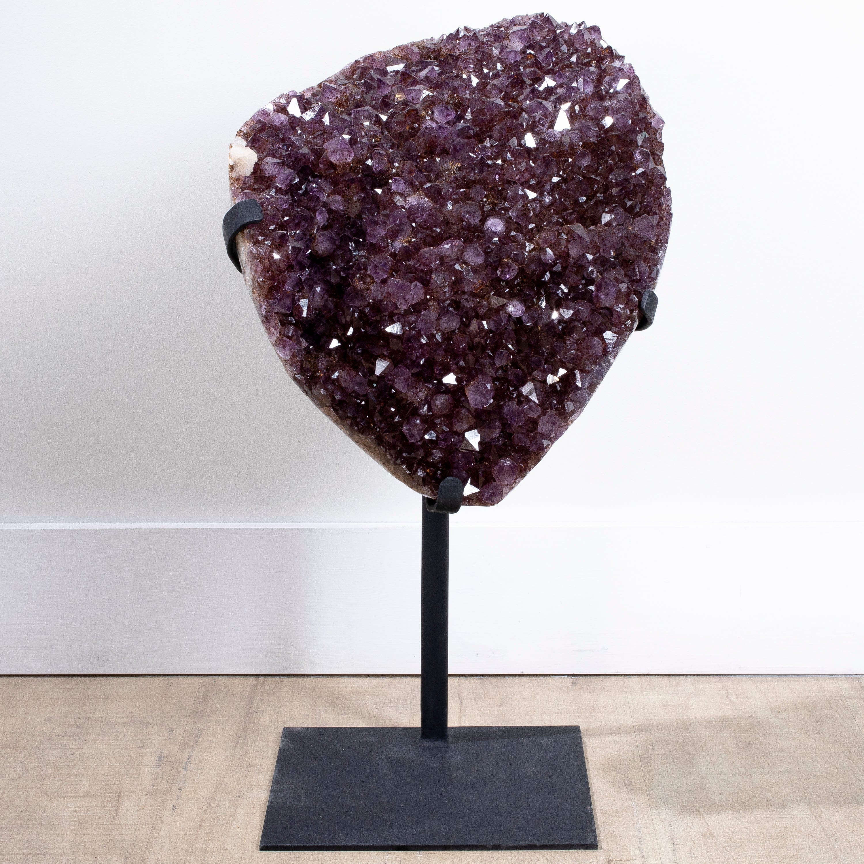 Kalifano Amethyst Amethyst Geode from Brazil on Custom Stand- 25" / 49 lbs BAG7000.006