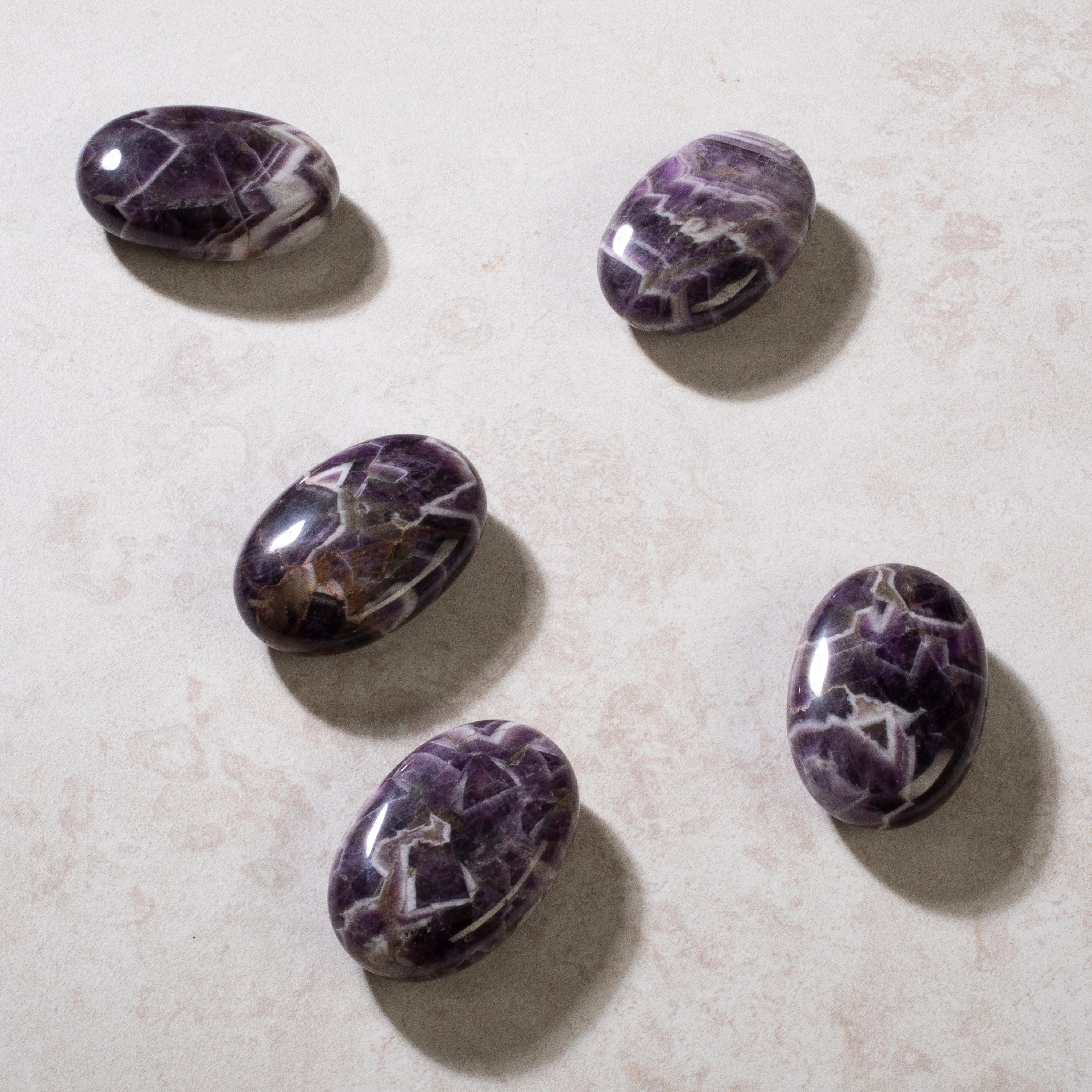 KALIFANO Amethyst Amethyst Palm Stone PS60-AM