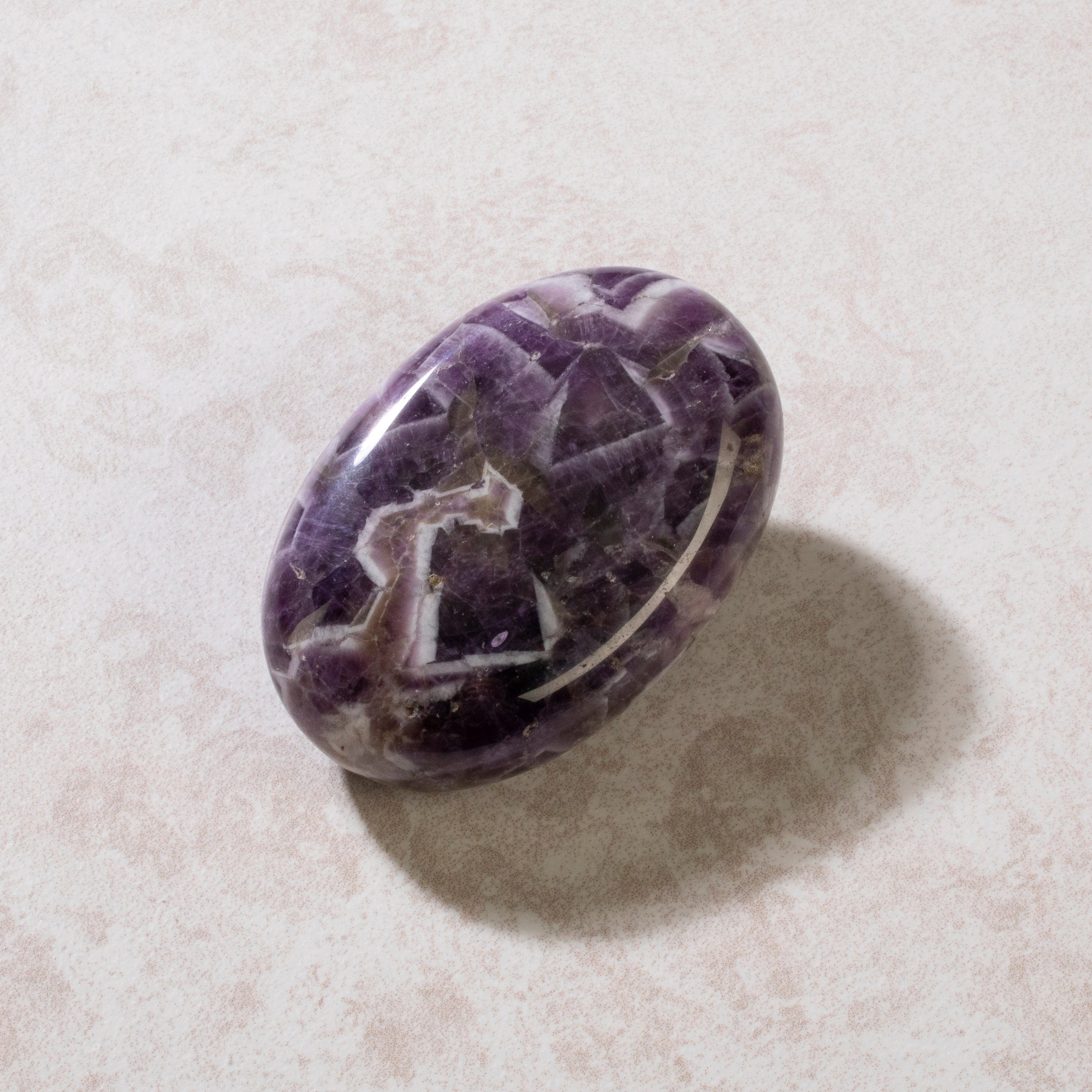 KALIFANO Amethyst Amethyst Palm Stone PS60-AM