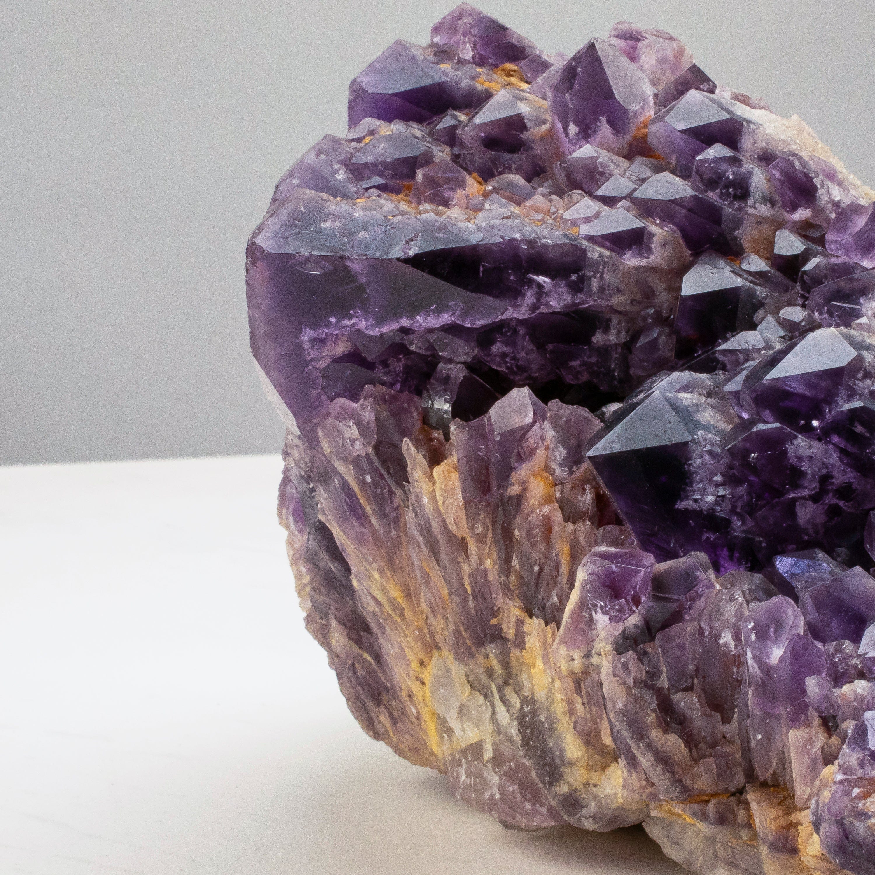 Kalifano Amethyst Elestial Amethyst Cluster Point from Brazil - 17lbs / 10" ALW3800.001