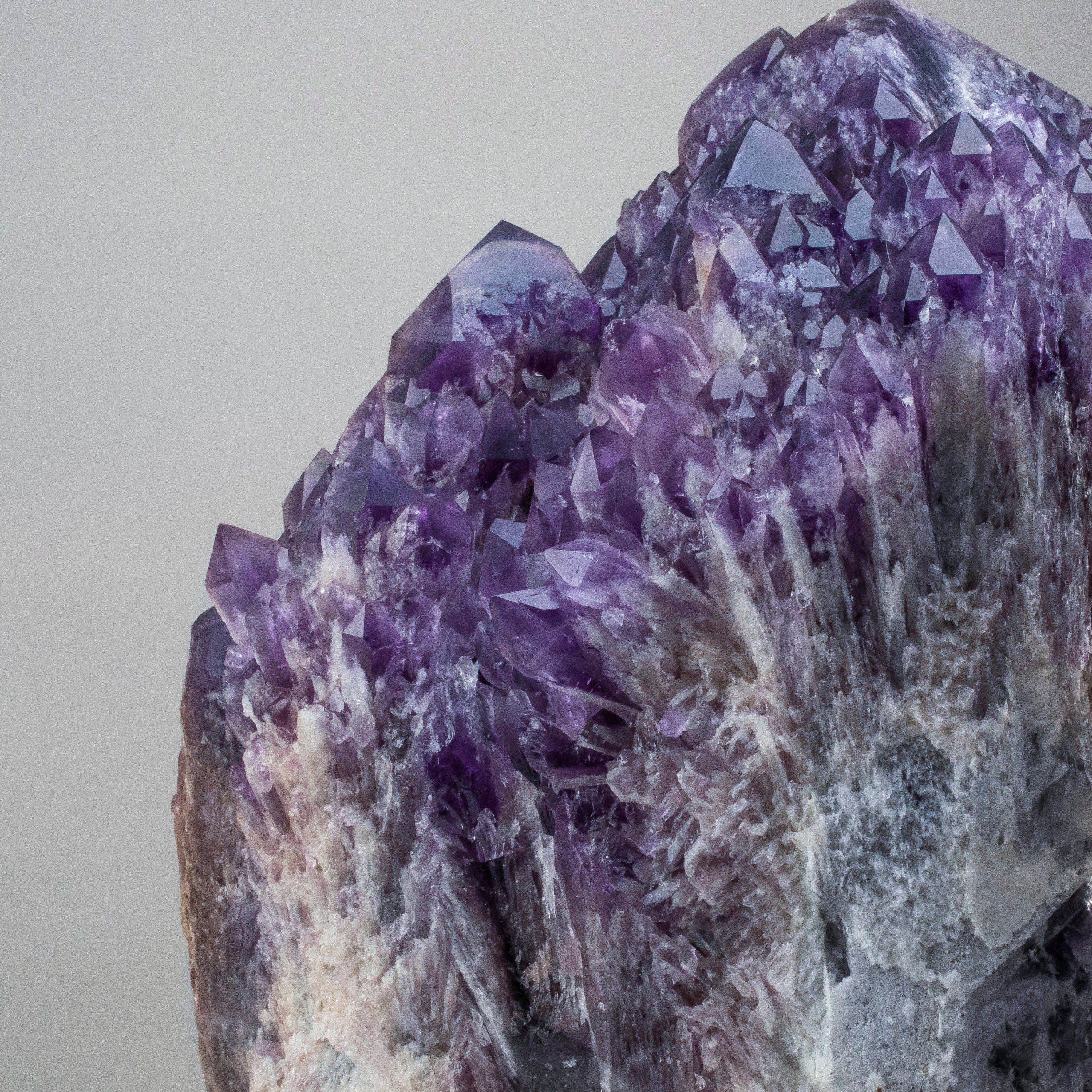 Kalifano Amethyst Elestial Amethyst Cluster Point from Brazil - 35lbs / 14" ALW8000.001