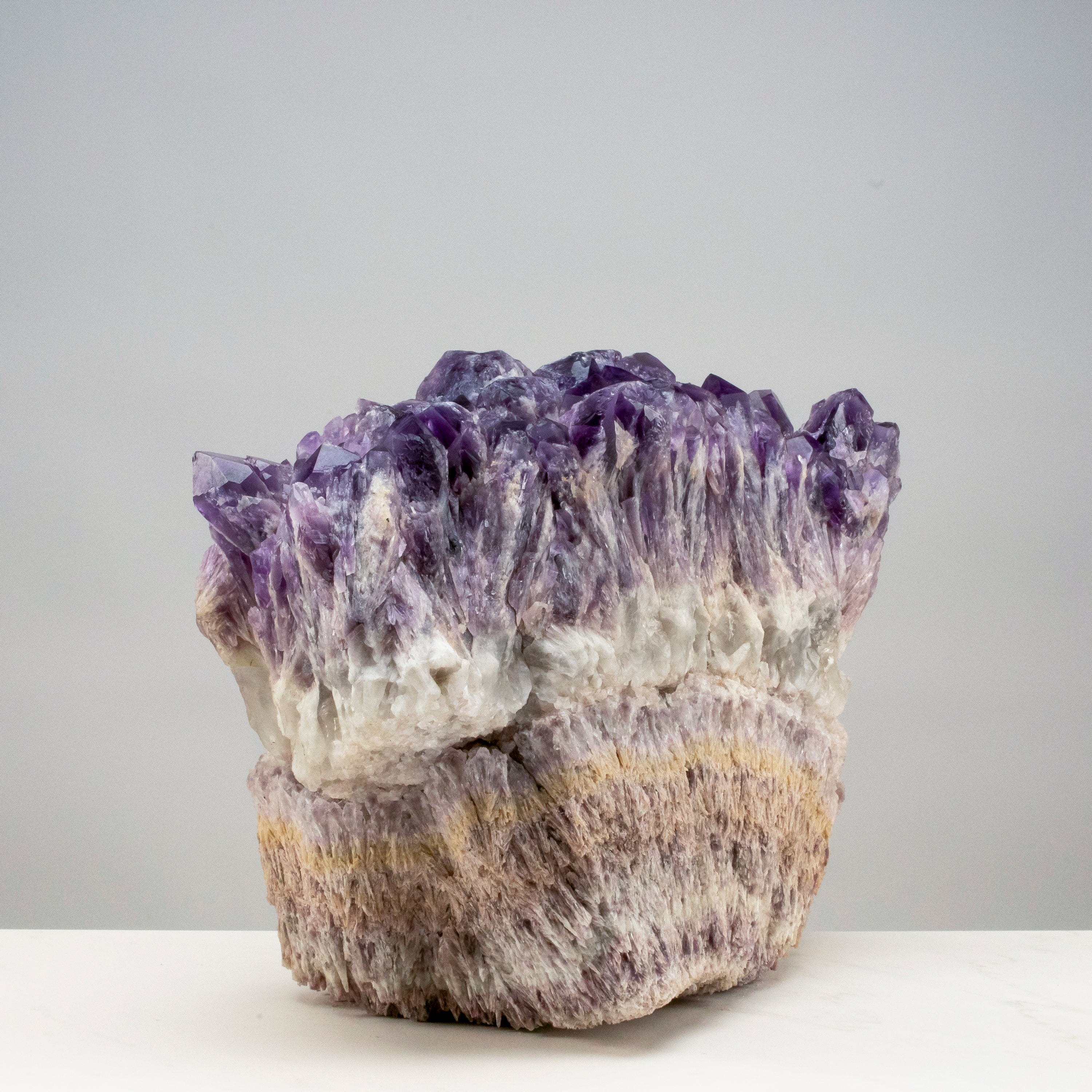 Kalifano Amethyst Elestial Amethyst Cluster Point from Brazil - 43lbs / 13" ALW9600.001