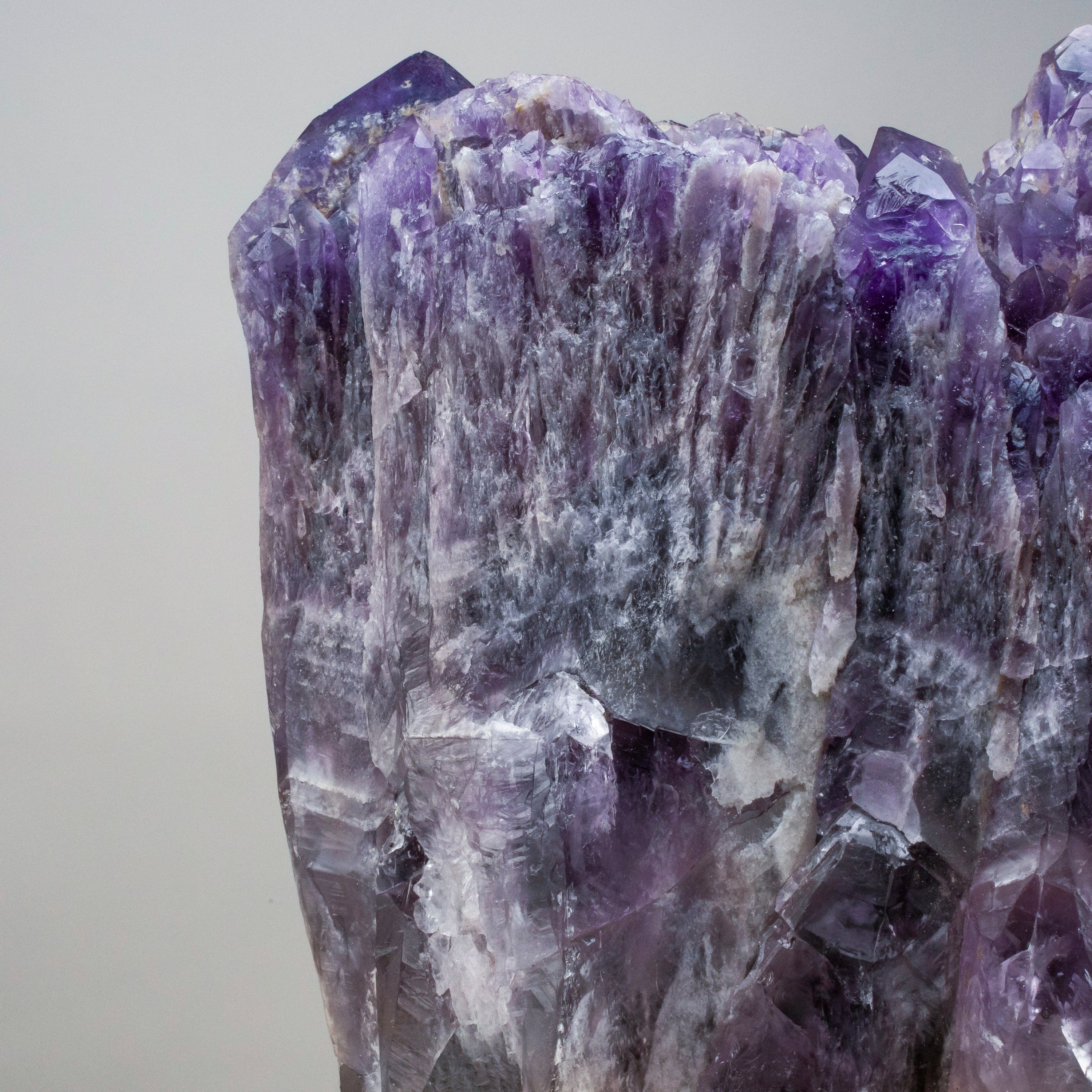 Kalifano Amethyst Elestial Amethyst Cluster Point from Brazil - 43lbs / 14" ALW10000.001