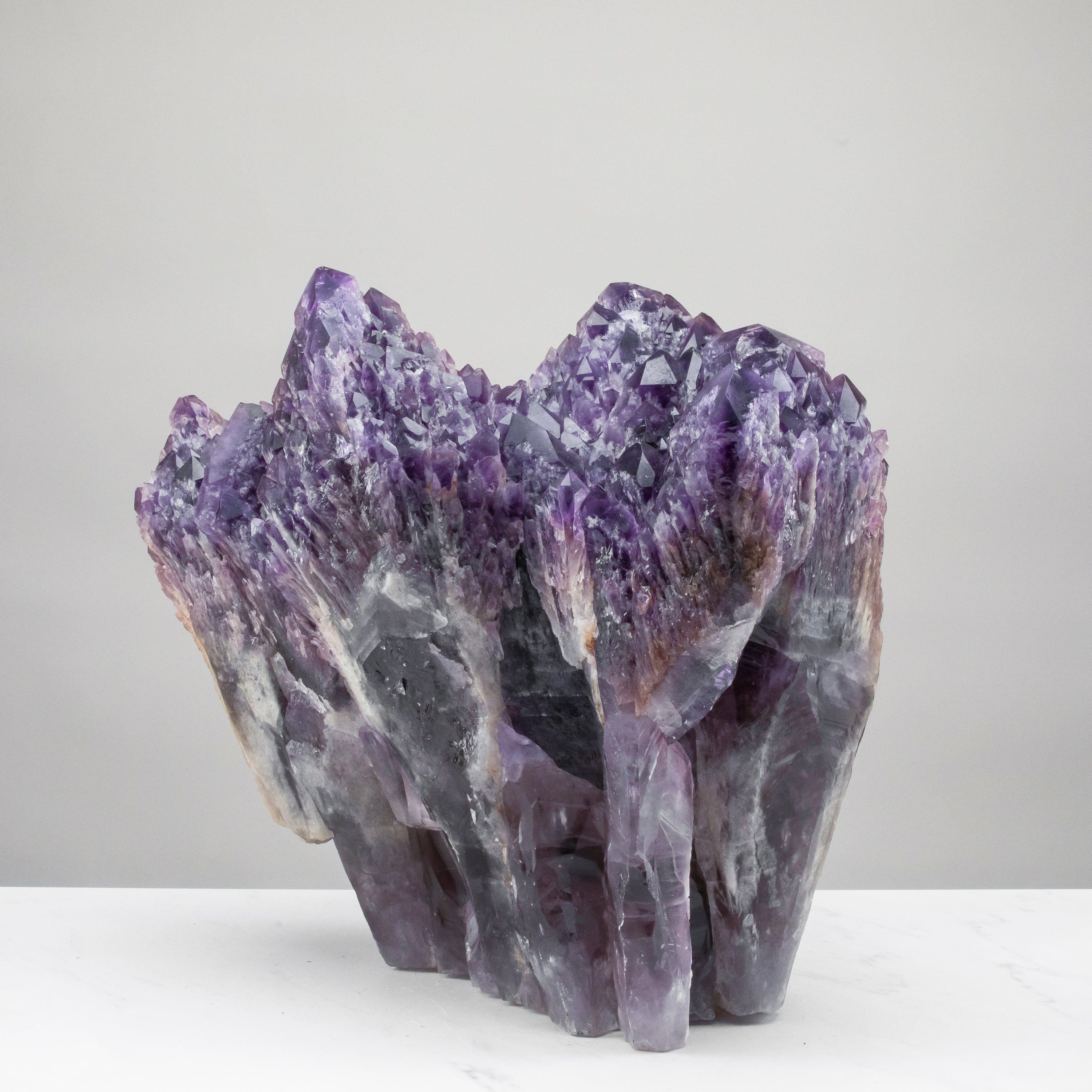 Kalifano Amethyst Elestial Amethyst Cluster Point from Brazil - 70lbs / 17" ALW19200.001