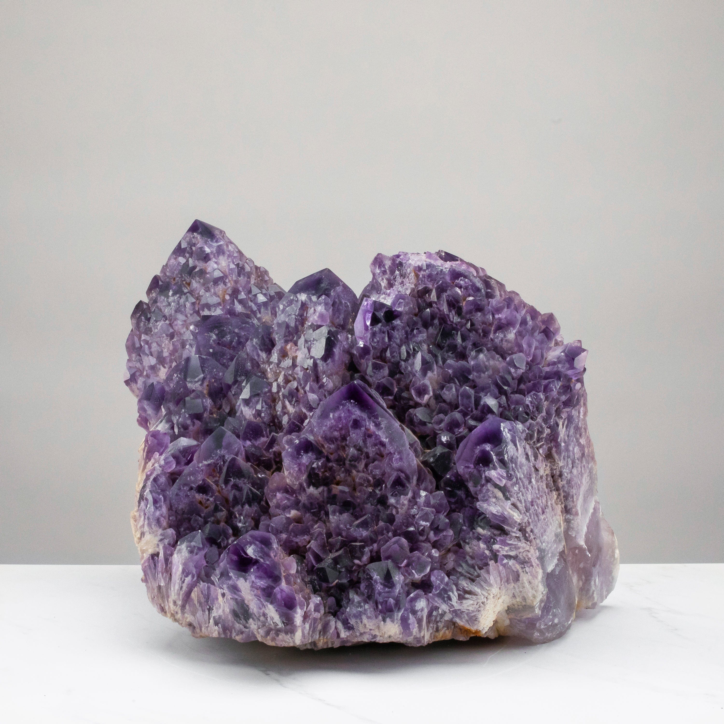 Kalifano Amethyst Elestial Amethyst Cluster Point from Brazil - 75lbs / 14" ALW21600.001