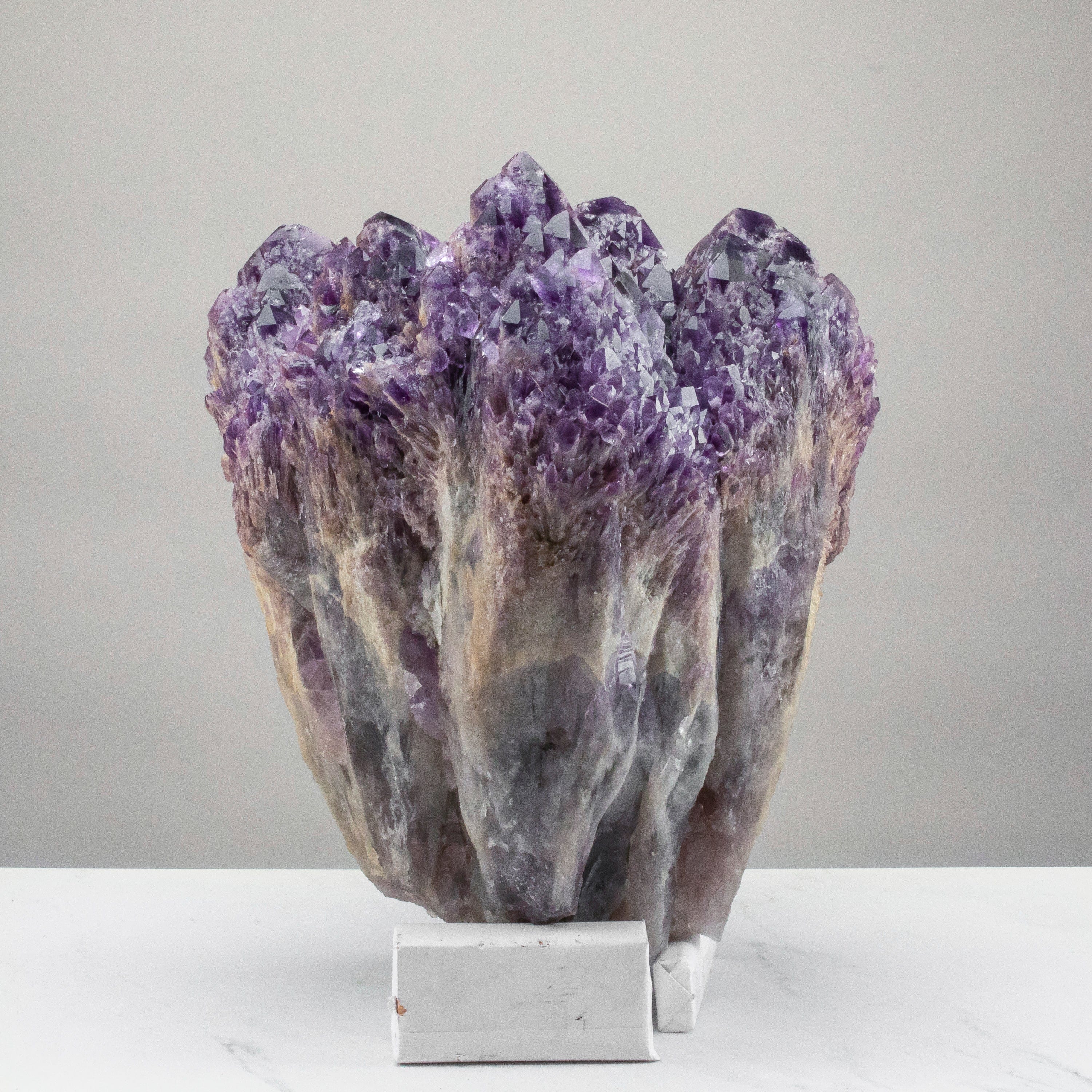 Kalifano Amethyst Elestial Amethyst Cluster Point from Brazil - 88lbs / 14" ALW24000.001